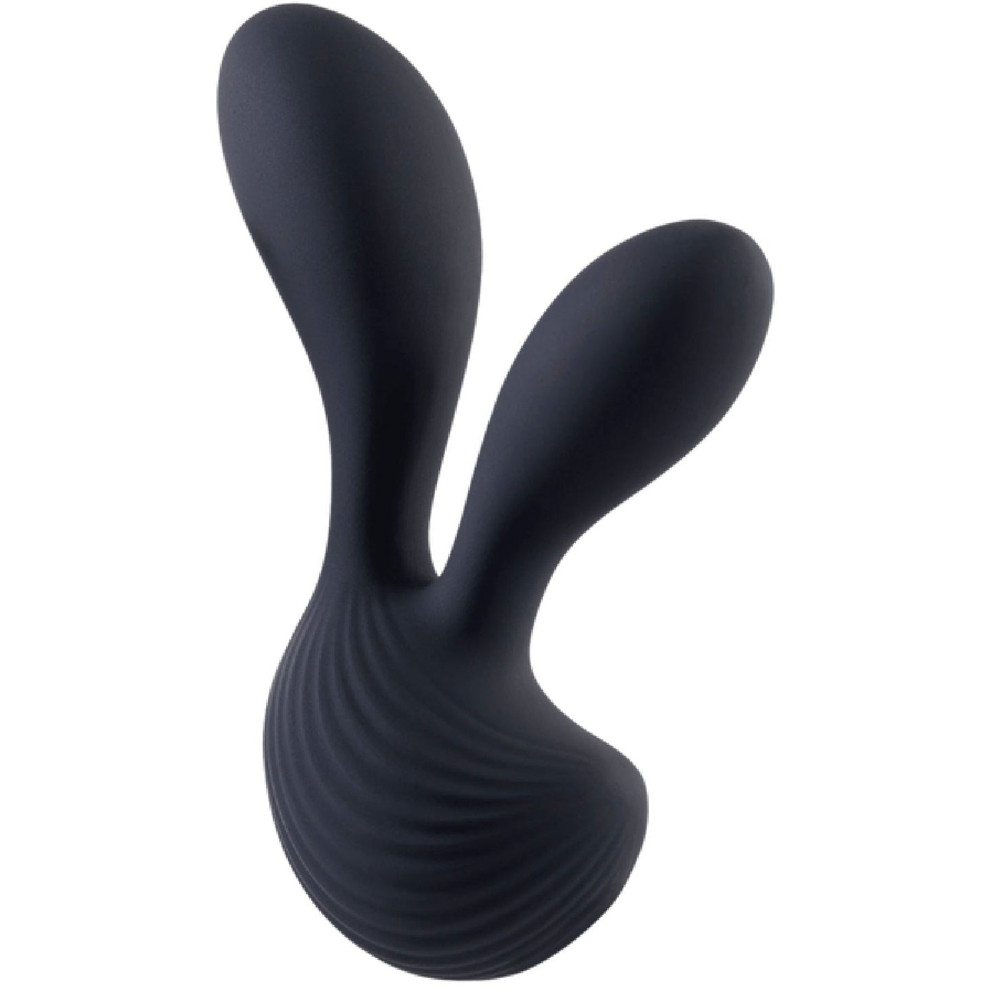 Dual Motors Silicone Vibrator (Black)