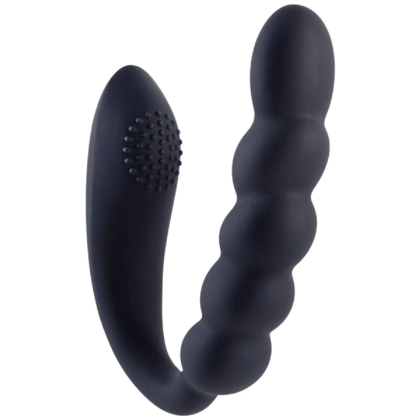 Bendable Dual Motors Silicone Stimulator (Black)