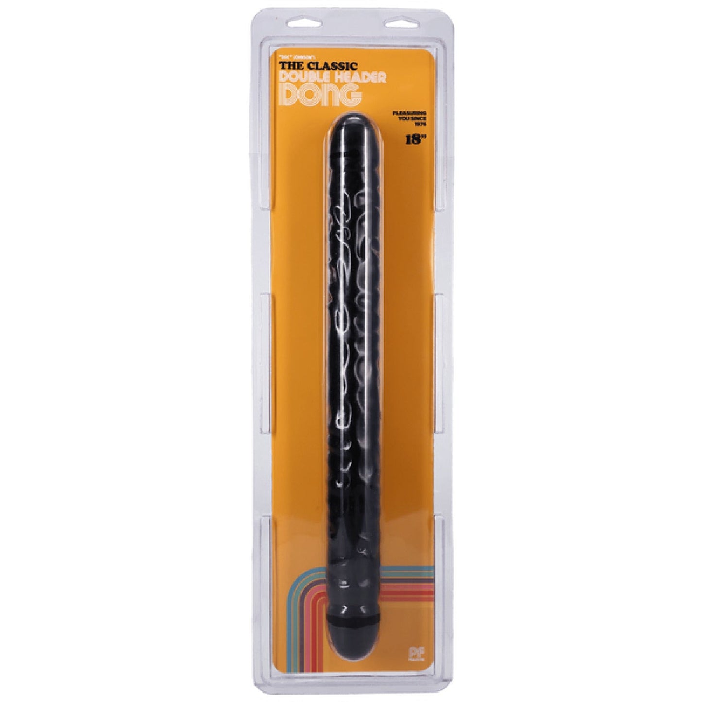 The Classic Double Header Dong - 18" - Veined (Black)