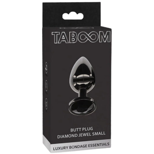 Butt Plug With Diamond Jewel S (Black)