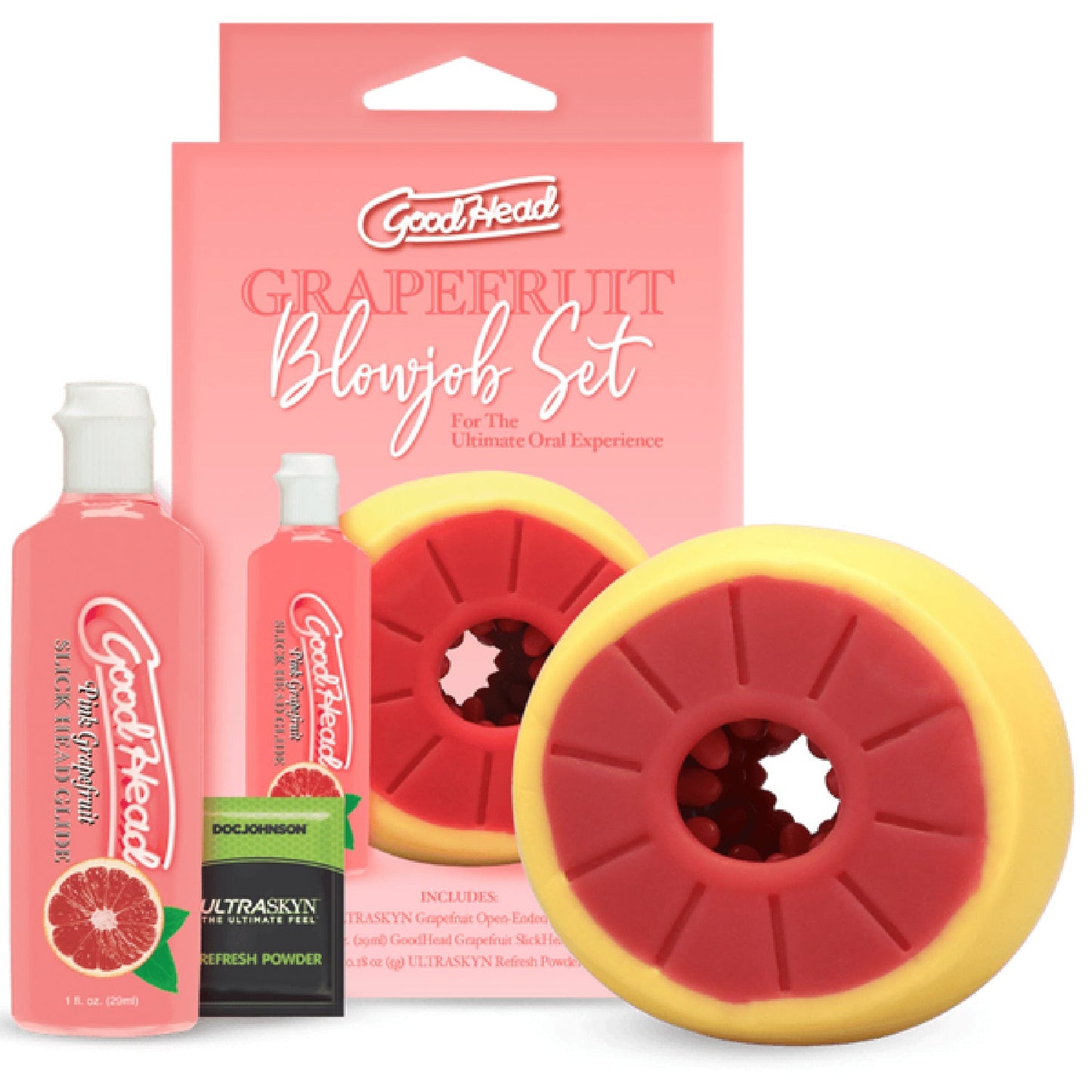 Grapefruit Blowjob Set (Yellow, Pink)