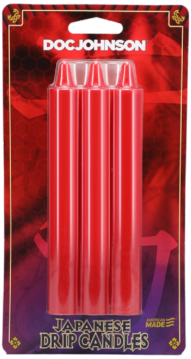 Japanese Drip Candles - 3 Pack (Red, Purple, Black)