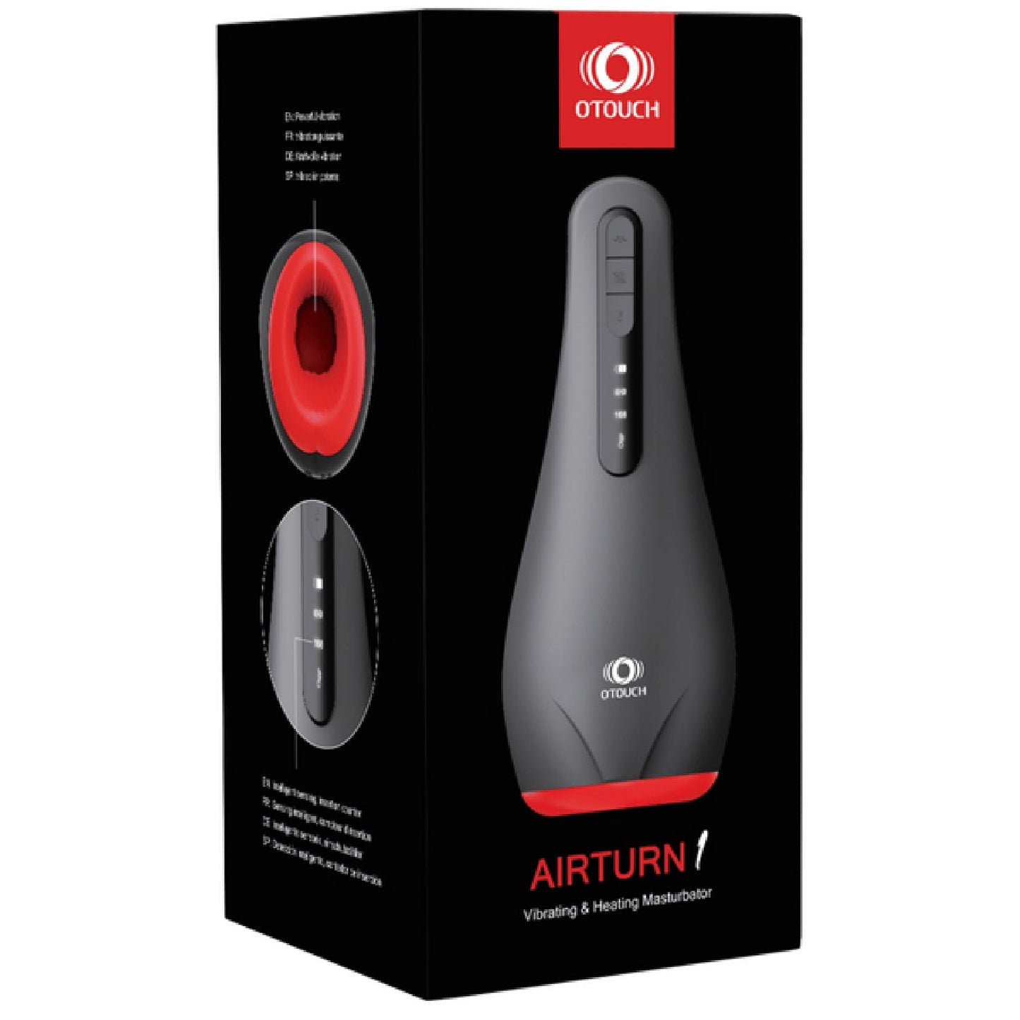 AIRTURN 1 - Masturbator 7 Vibration Modes OLED Display with Stroke Counter