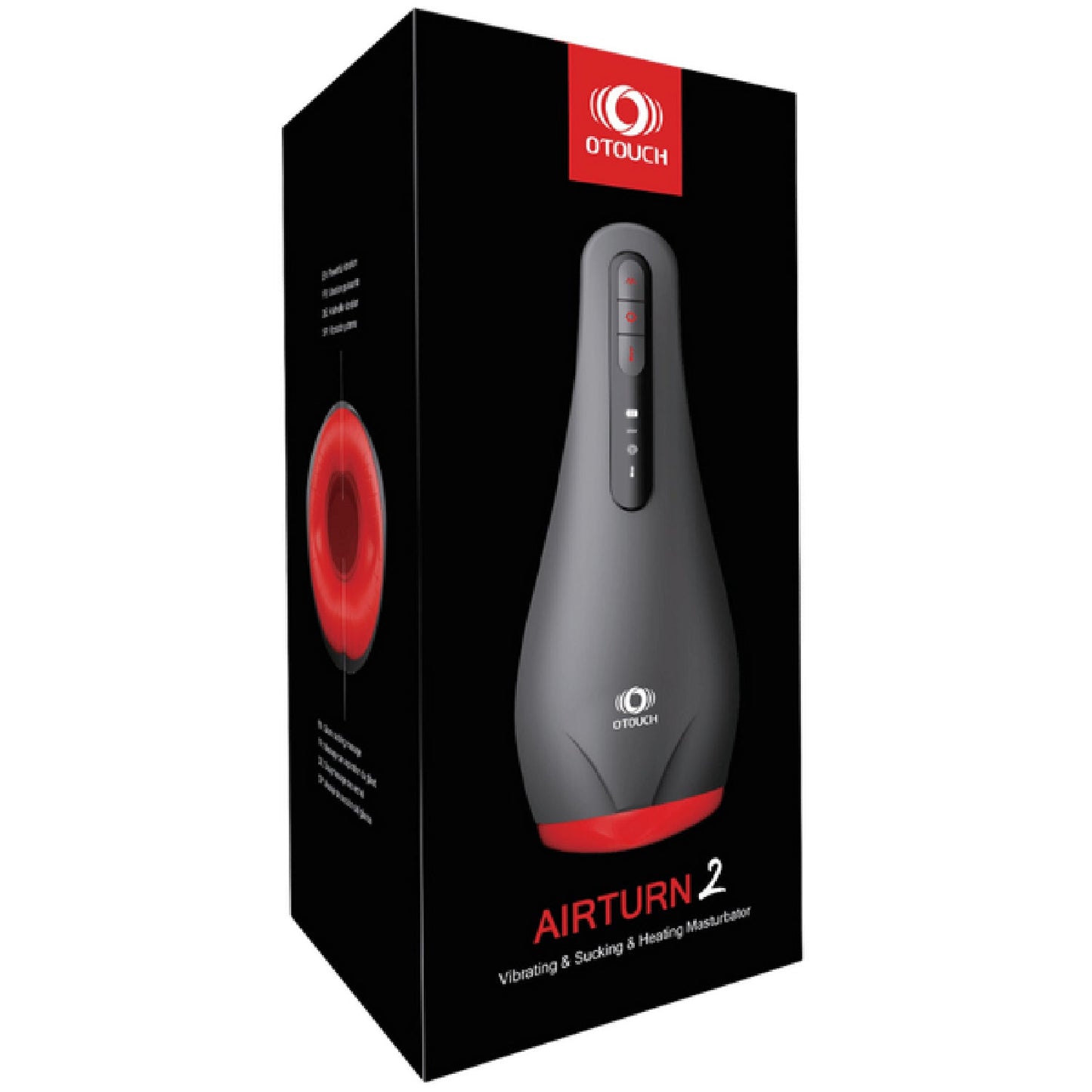 AIRTURN 2 - Masturbator with OLED Display and Heating 6 Vib and 5 Suction
