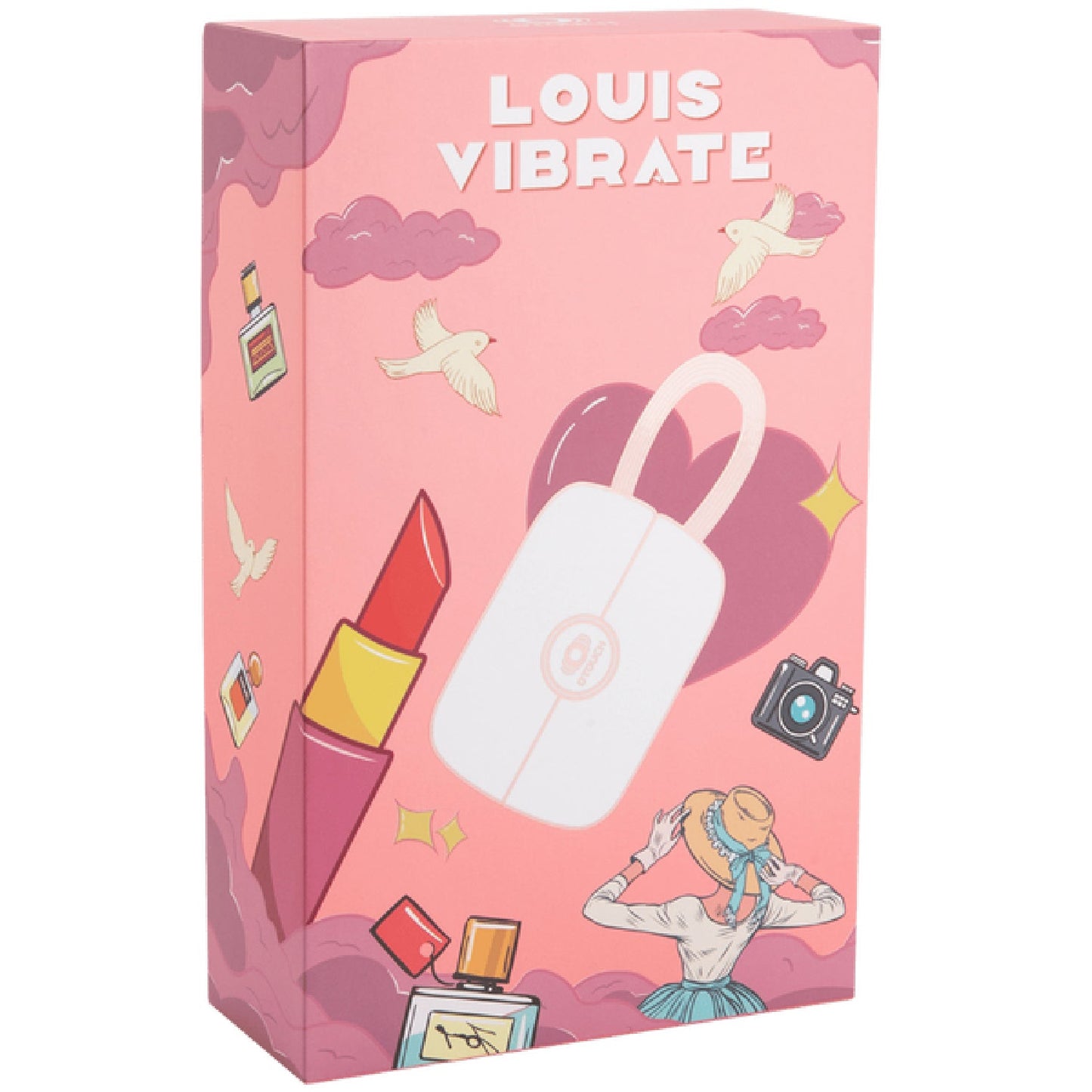 LOUIS - Suction and Vibrating Massager (Pink)