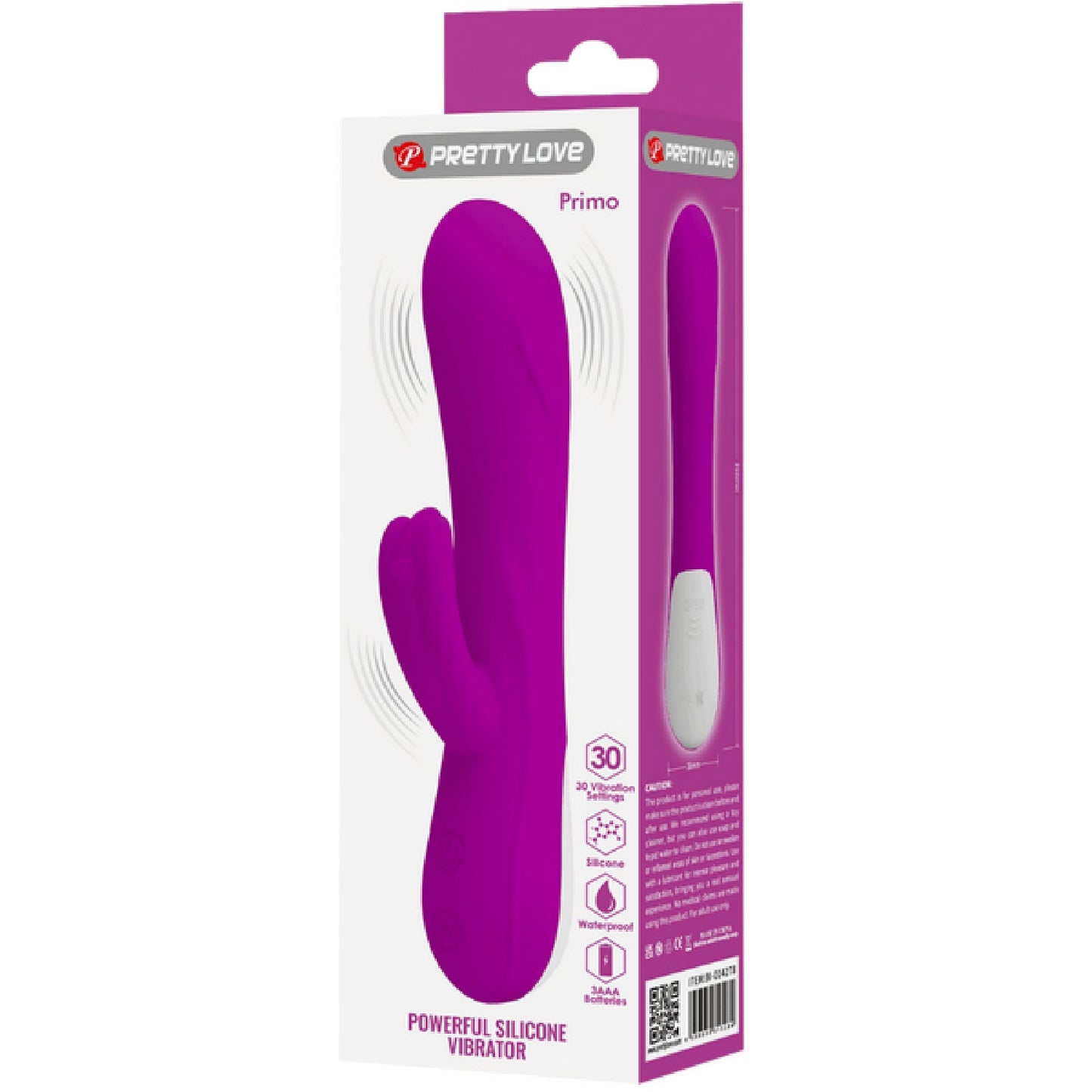 Powerful Silicone Vibrator - Primo (Purple)