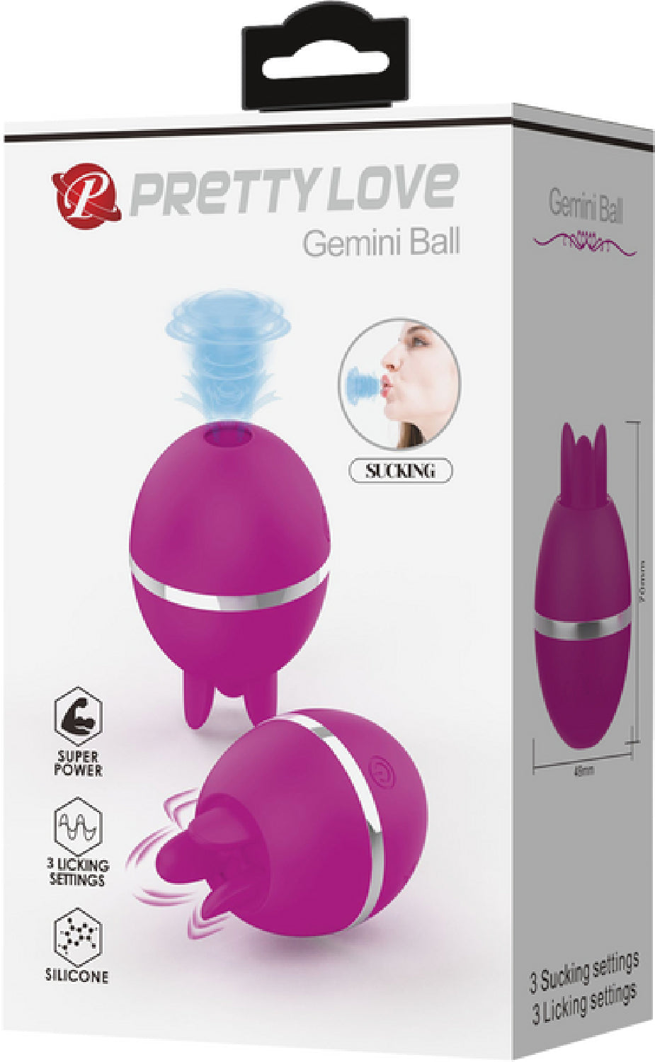 Gemini Ball Sucking and Licking Vibrator