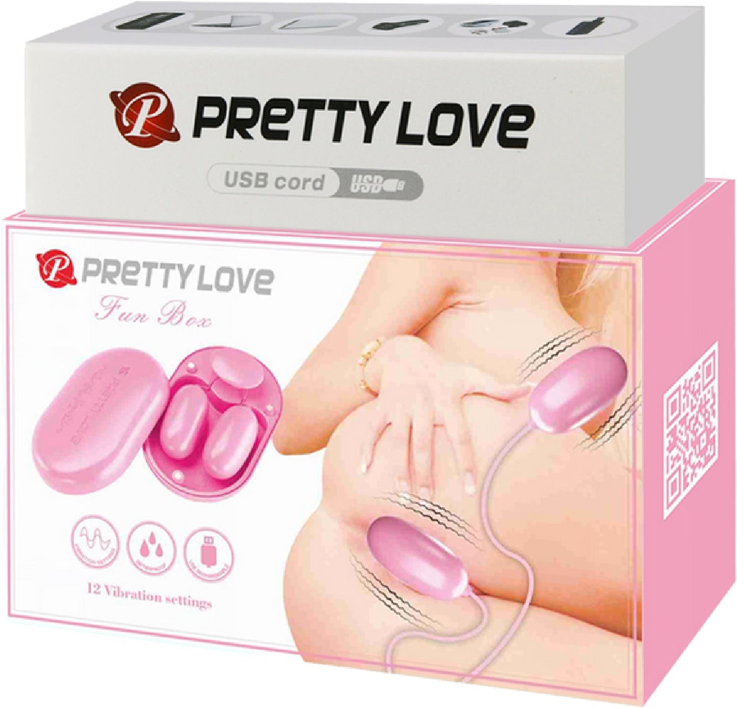 Dual Vibrating Bullet Fun Box - ReChargeable (Pink)