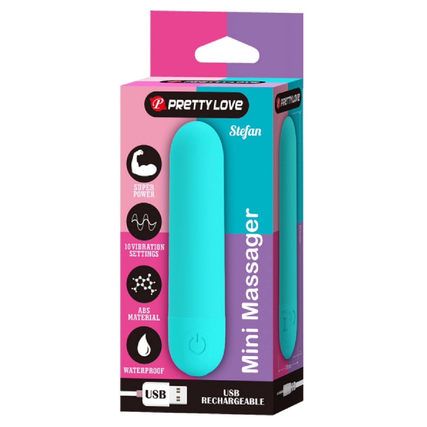 Stefan - Rechargeable Mini Massager (Purple)