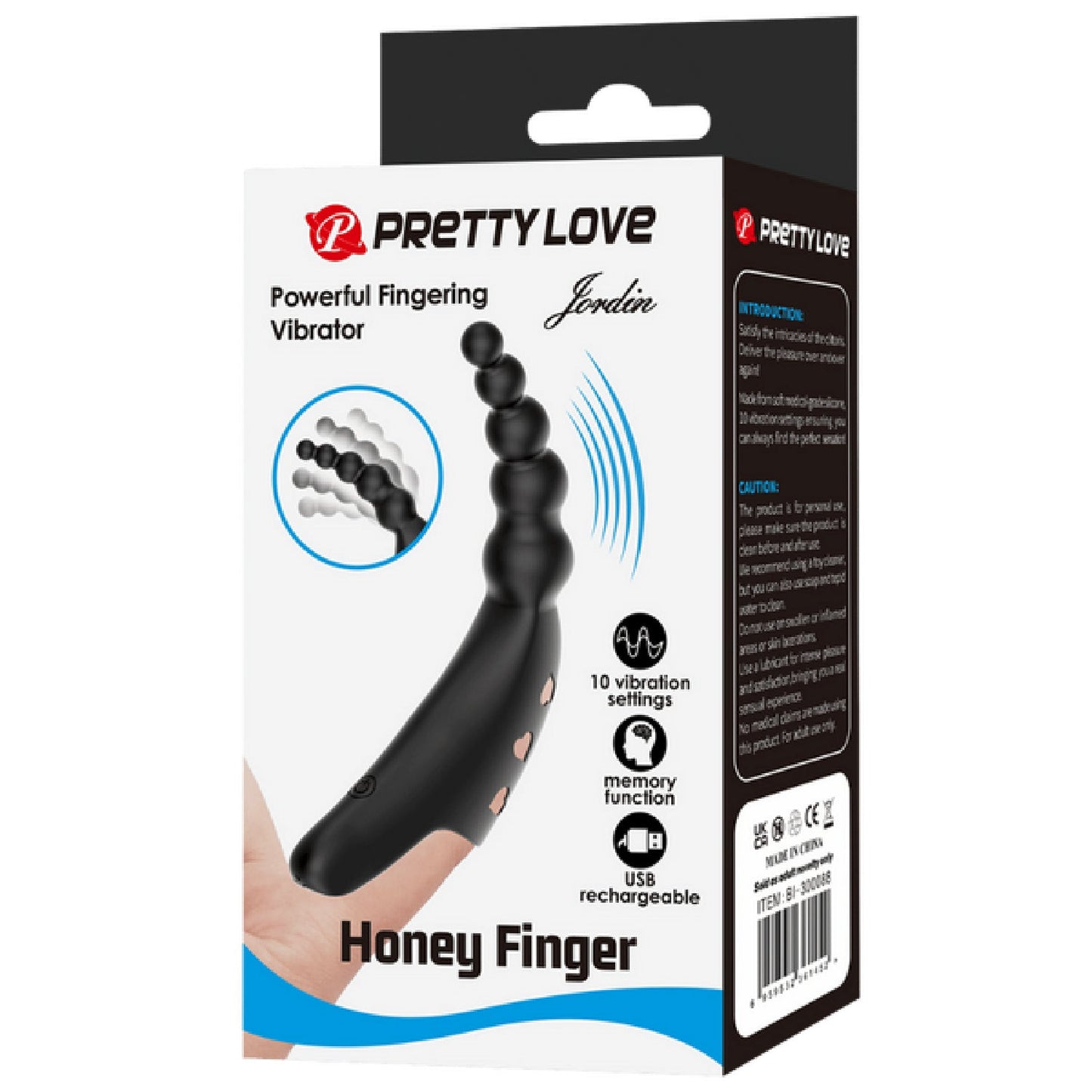 Rechargeable Honey Finger - Jordin (Black)