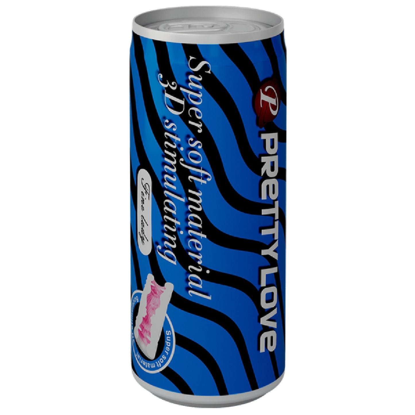 Super Soft  Can Masturbator (Black/Red)