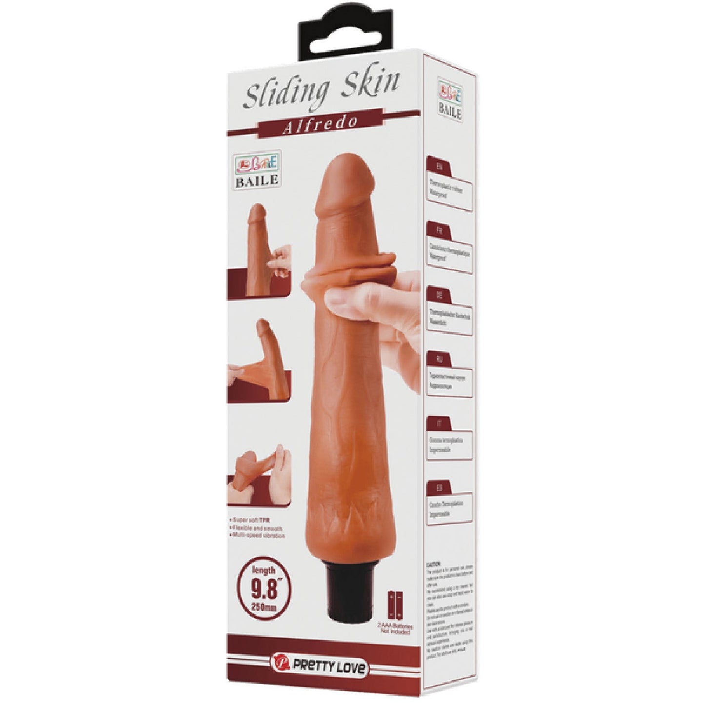 Alfredo Vibrating 9.8" (Tan)