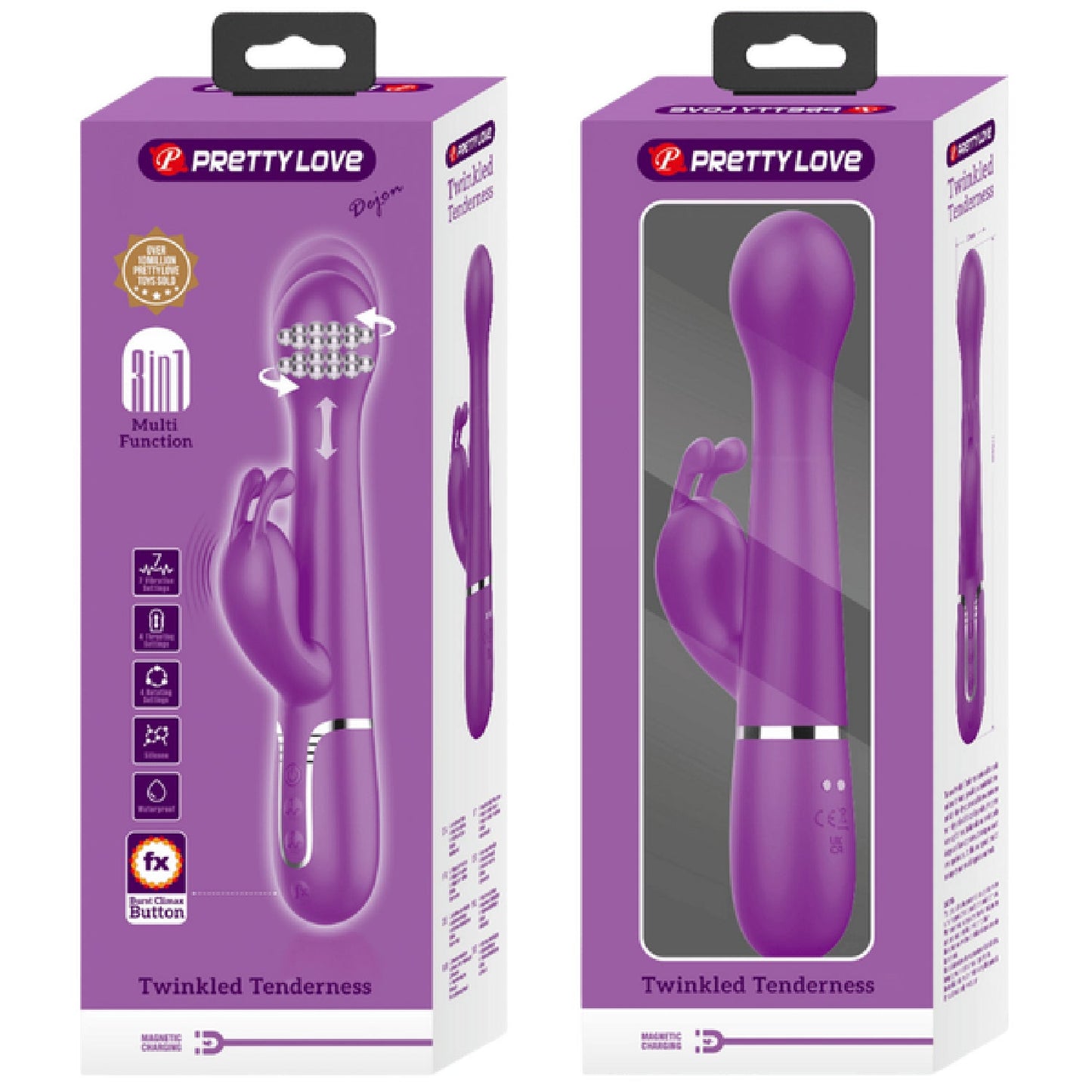 Dejon - 3in1 Multi-function Vibrator (Pink)