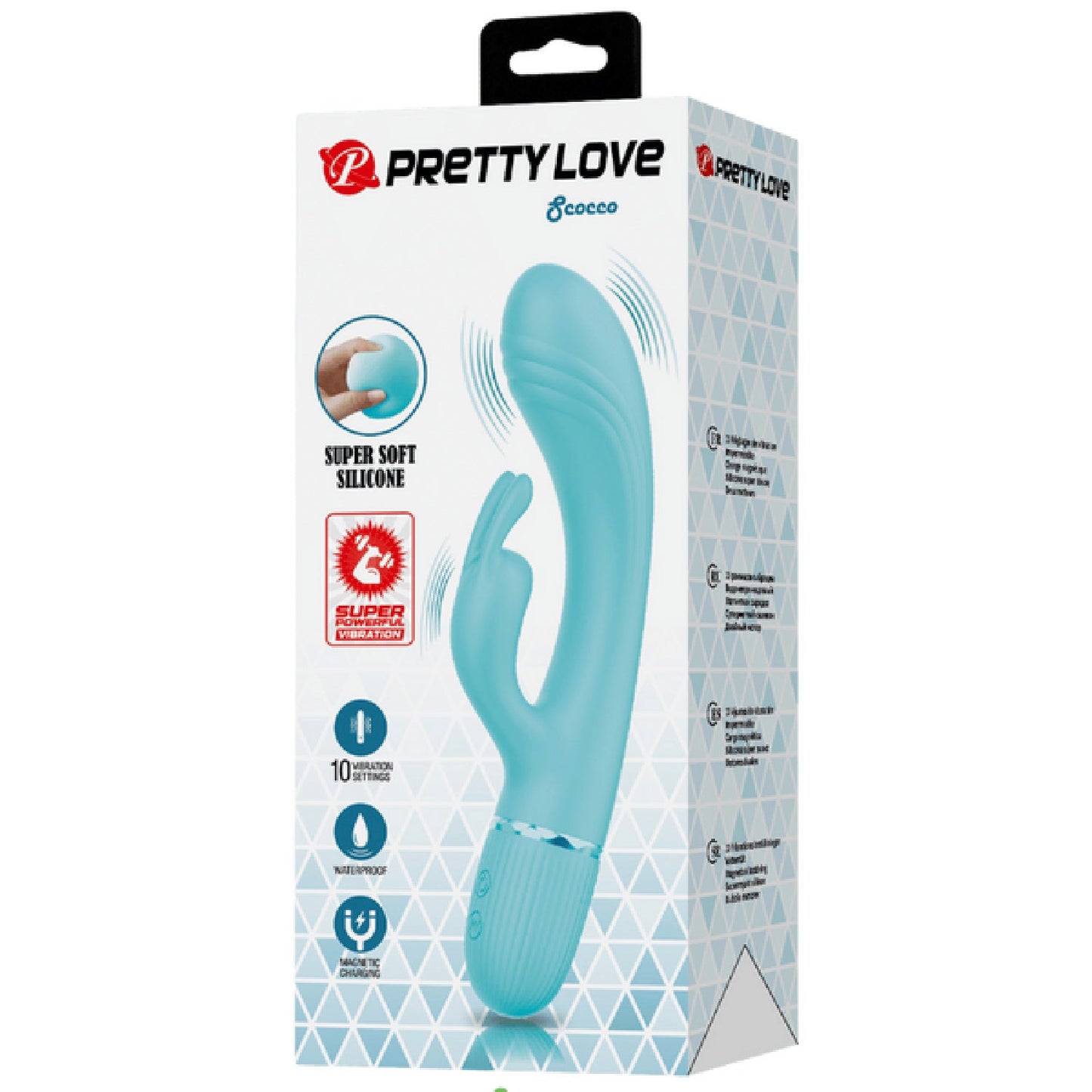 Super Soft Silicone Dual Motor Scocco (Blue)