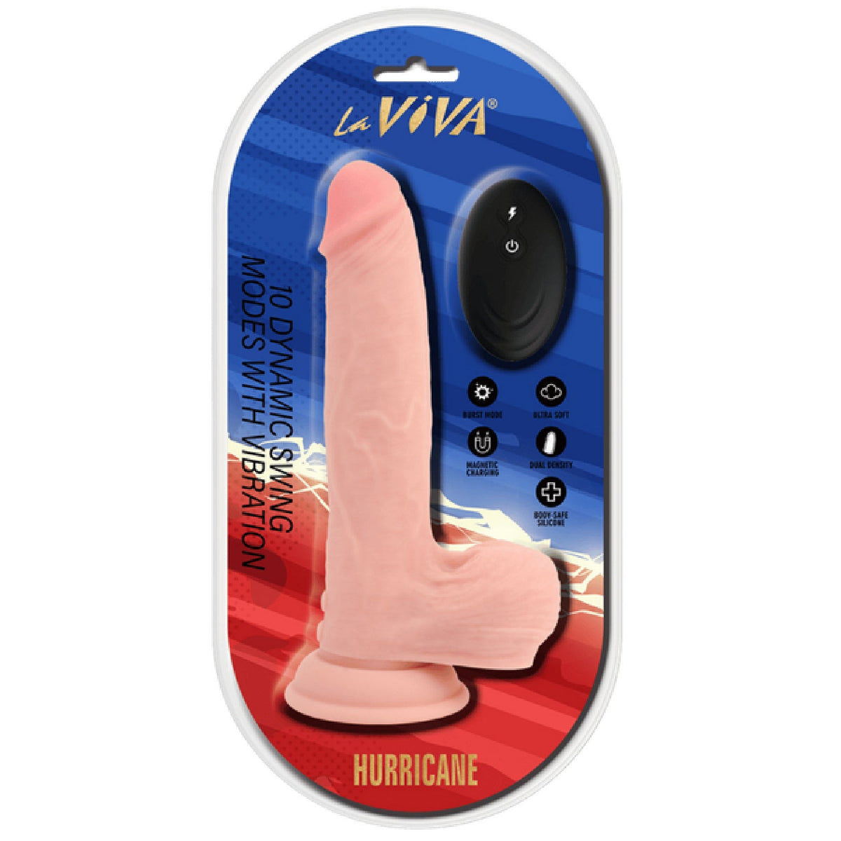 Hurricane ??? 8.5" Remote Control Dong (Flesh)