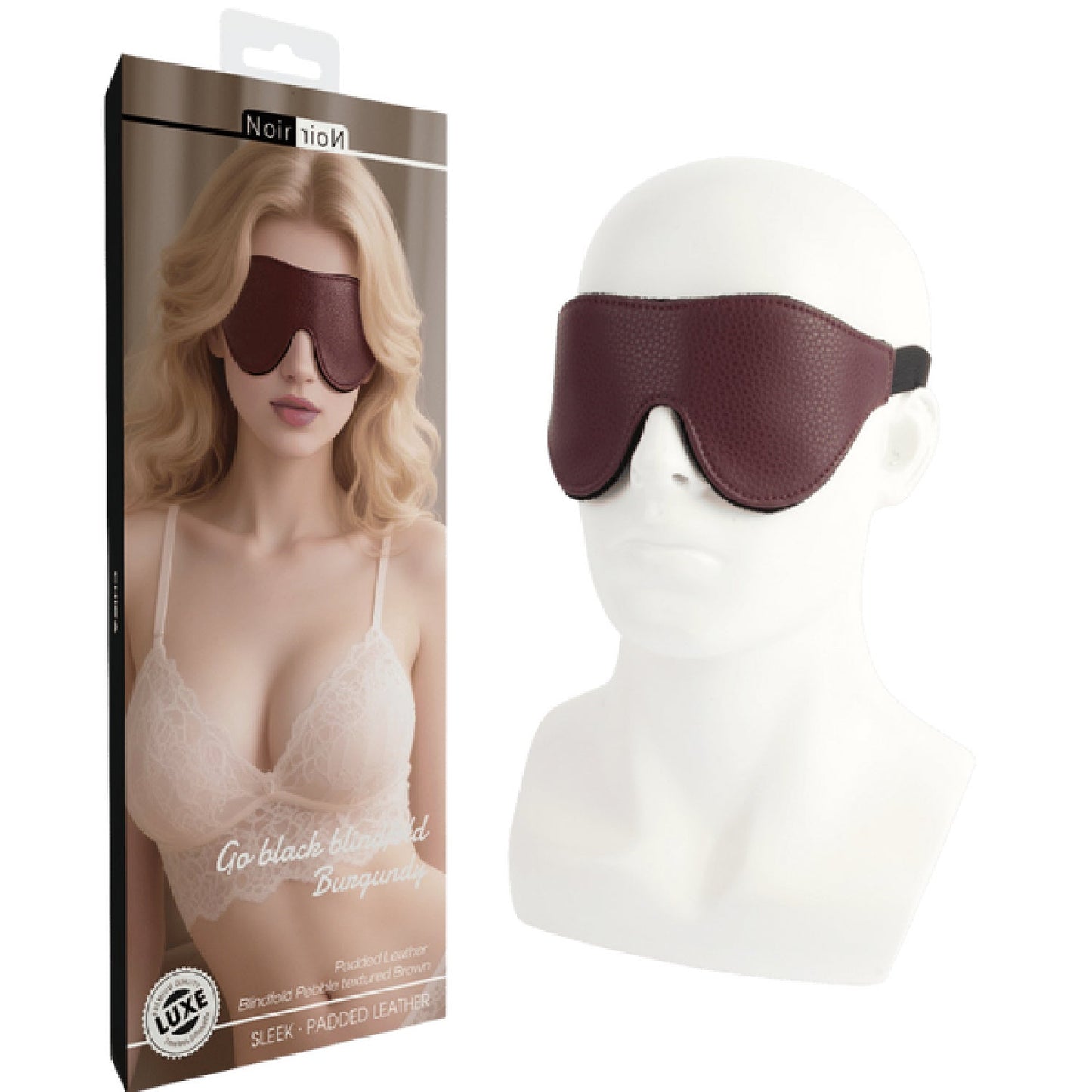 Go Black Blindfold (Burgundy)