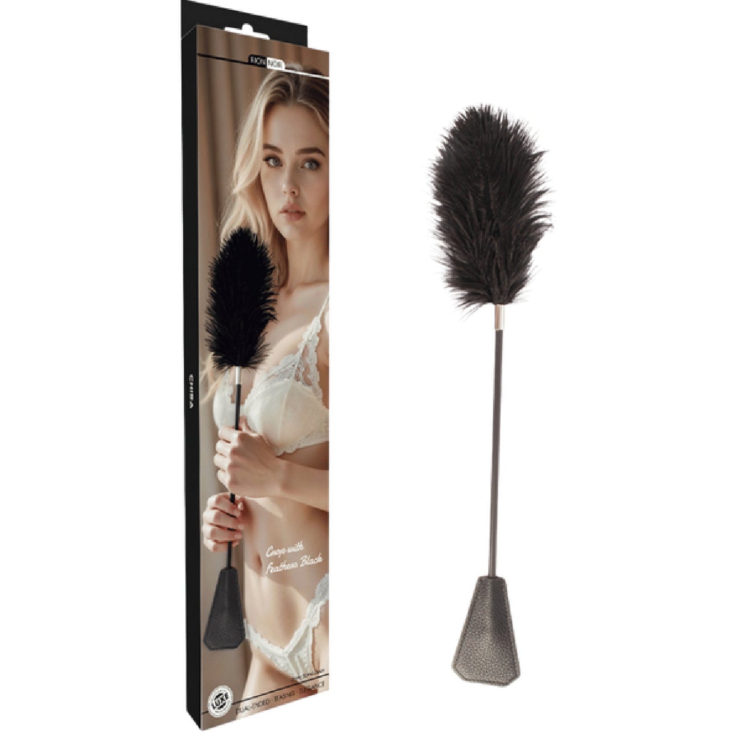 Crop with Feathers (Black)
