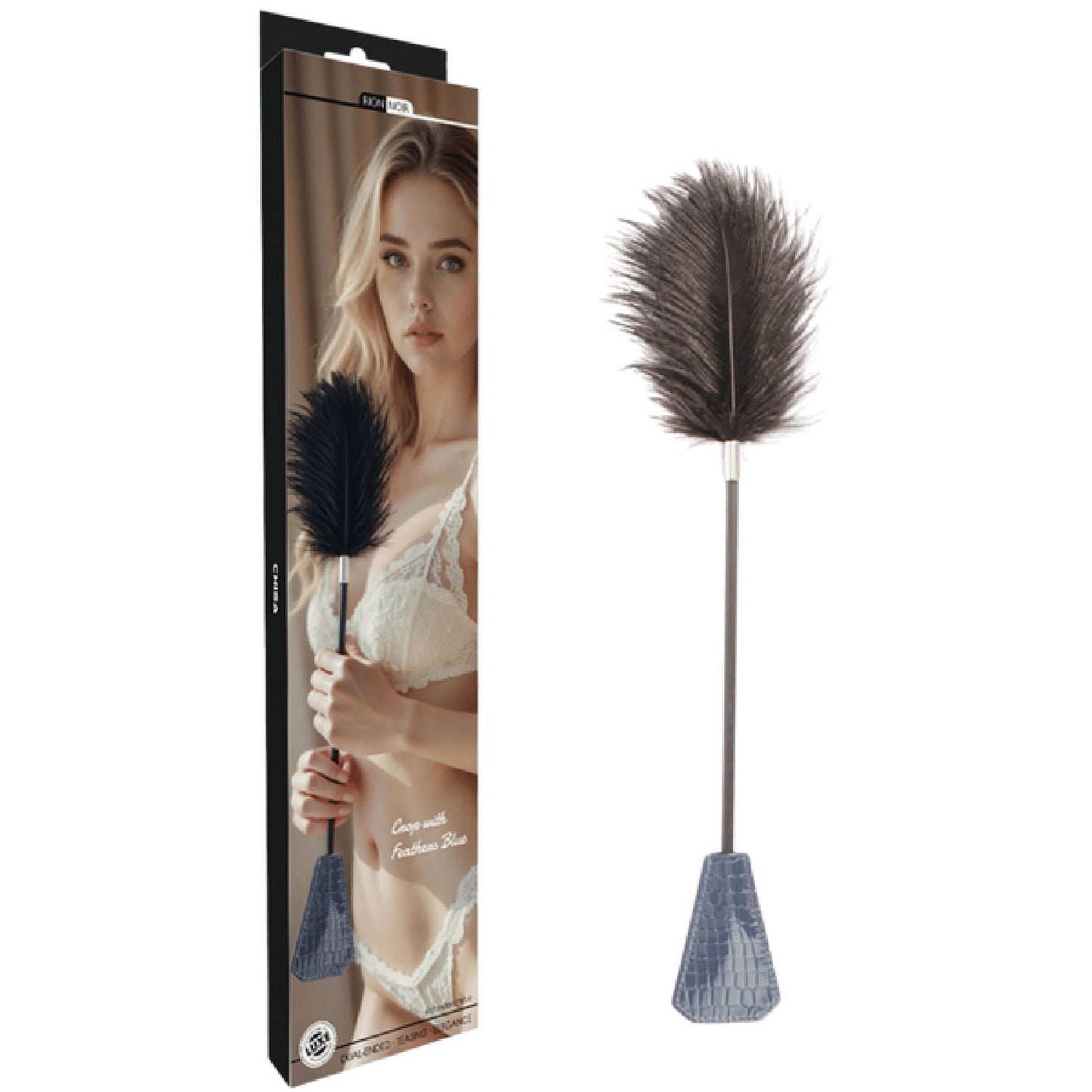 Crop with Feathers (Black)