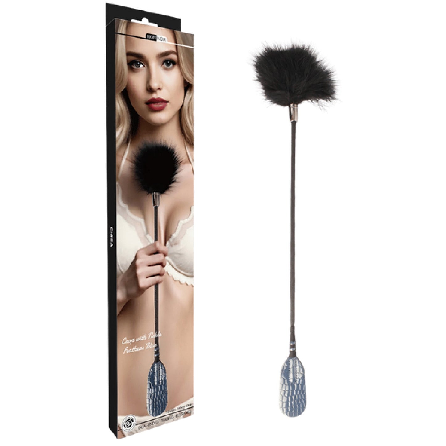 Crop with Tickle Feathers (Navy)