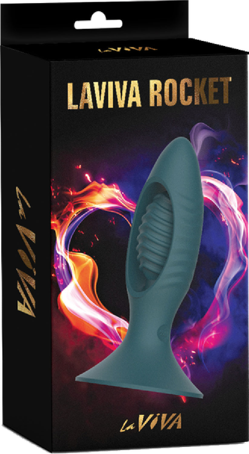 Rocket Butt Plug With Remote Control (Teal)