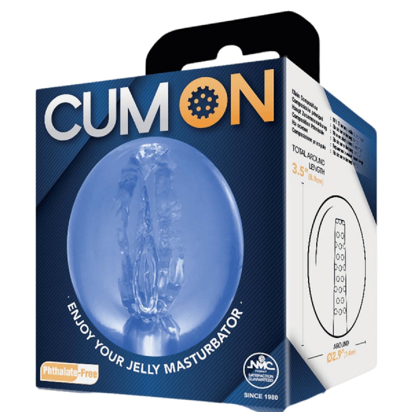 Pocket Jelly Masturbator 3.5" (Blue)