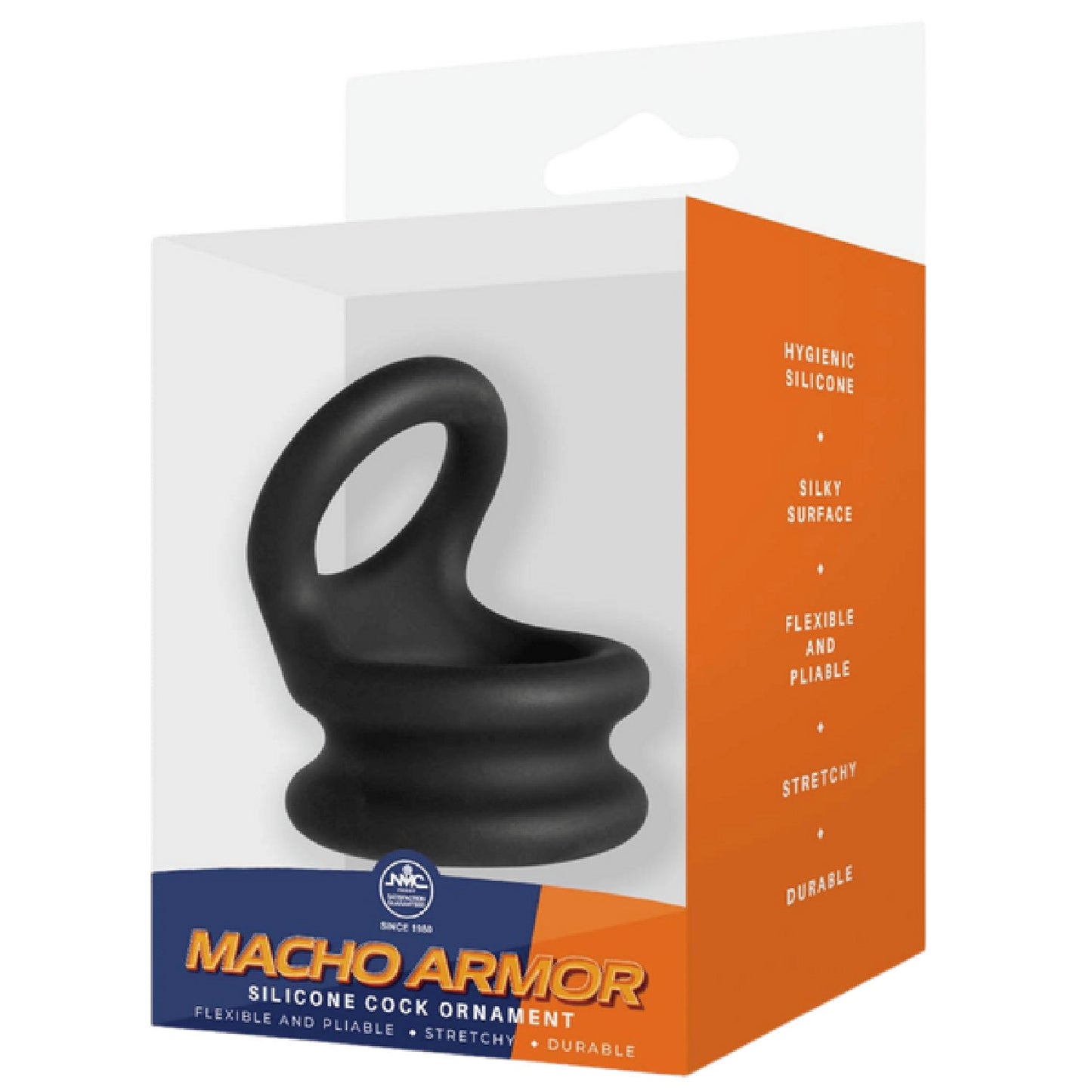 Silicone Cock Ring - Large (Black)