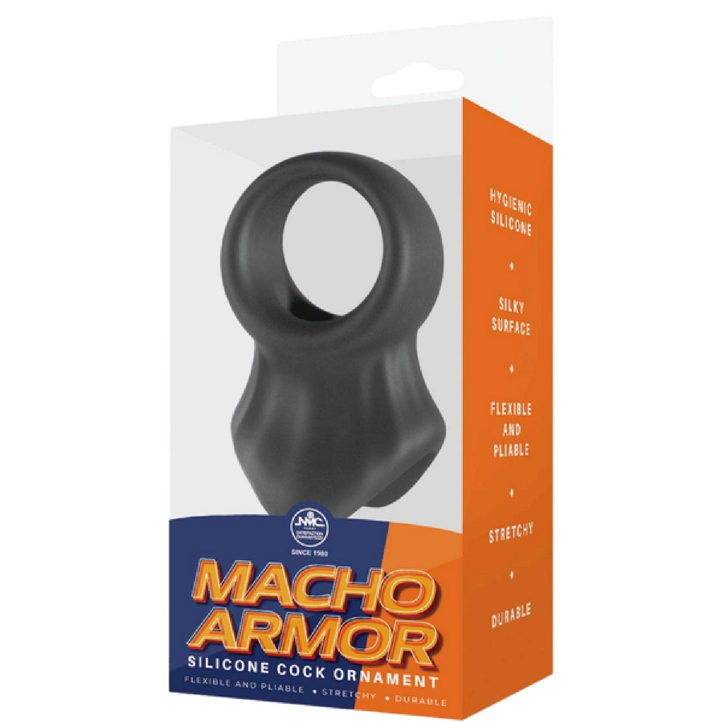 Silicone Cock and Ball Ring - (Black)
