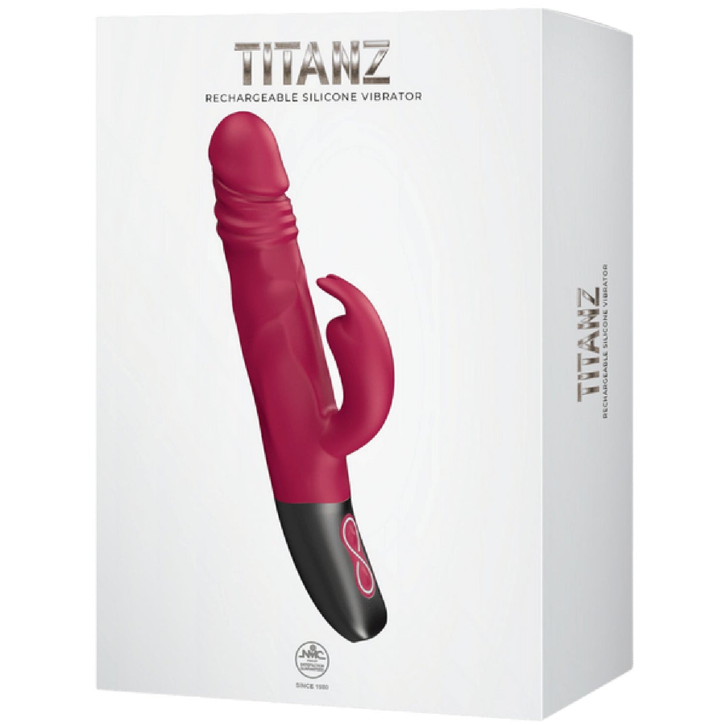 Rotating Rabbit Rechargeable Silicone Vibrator (White)