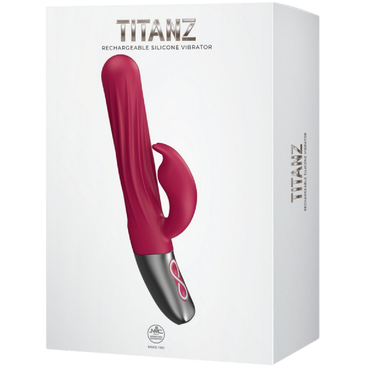 Thrusting Rabbit Rechargeable Silicone Vibrator (White)