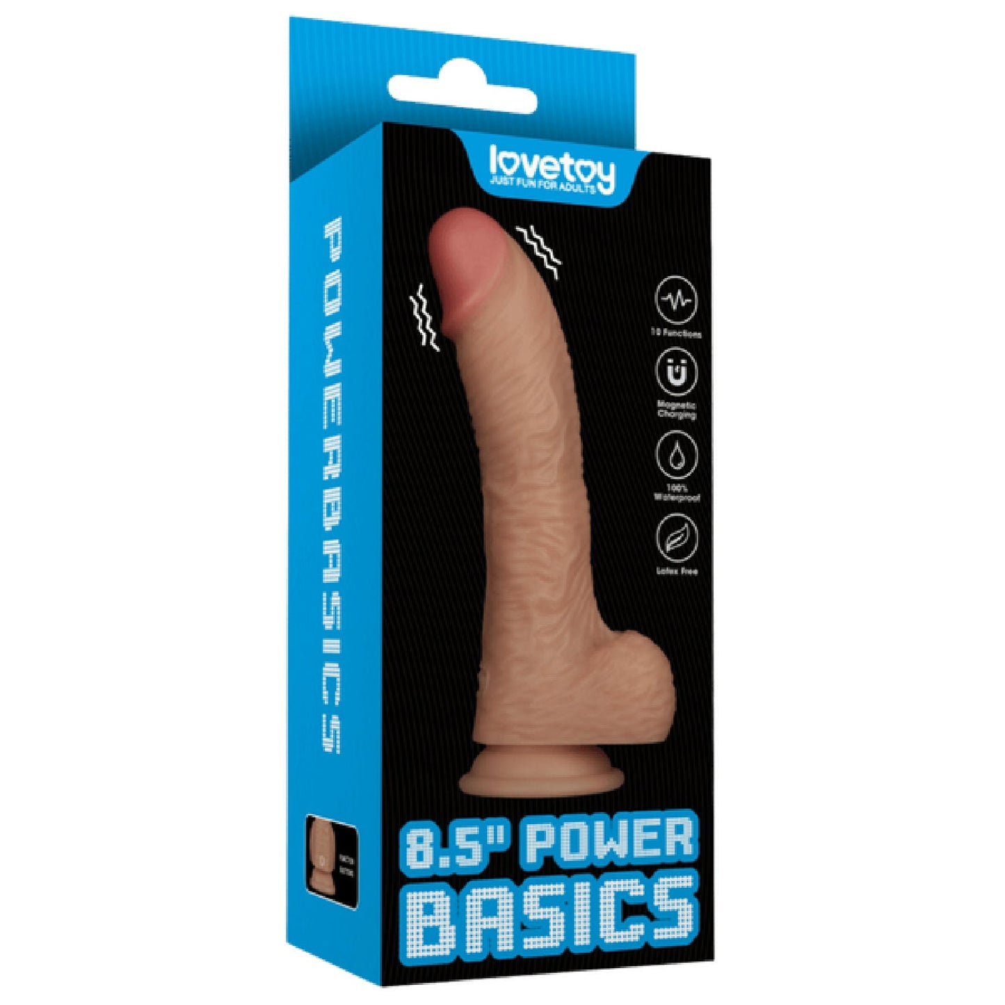 8.5'' Vibrating Power Basics Cock (Flesh)