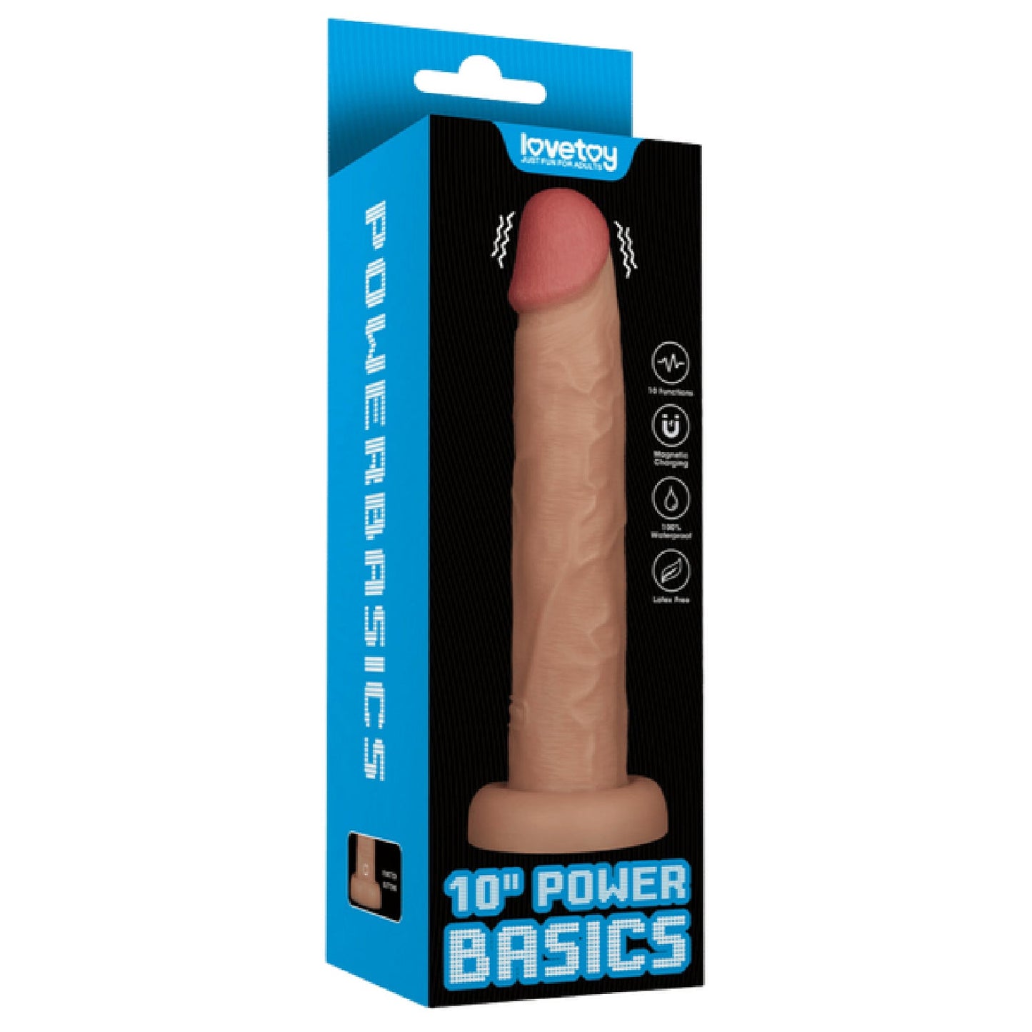 10'' Vibrating Power Basics Cock (Flesh)