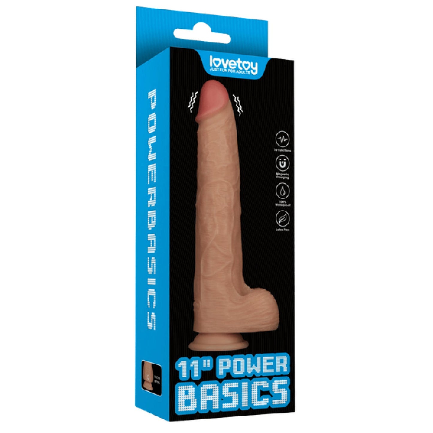 11'' Vibrating Power Basics Cock (Flesh)