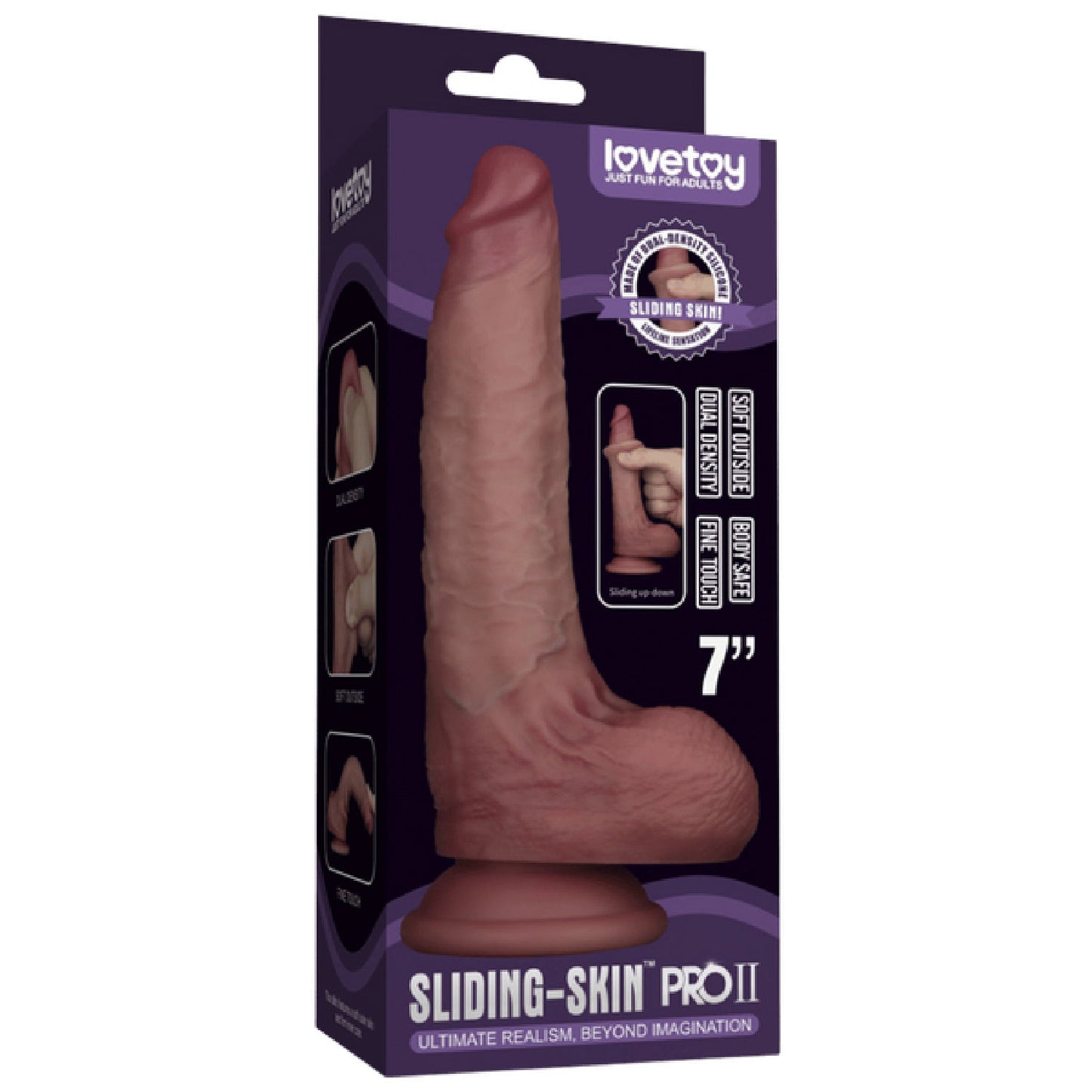 7'' Dual Layer Silicone Dong