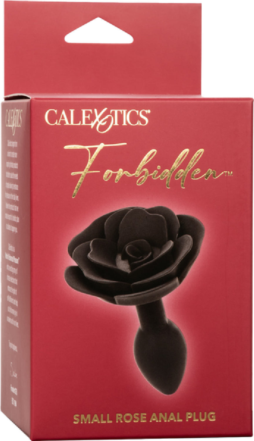 Small Rose Anal Plug (Black)