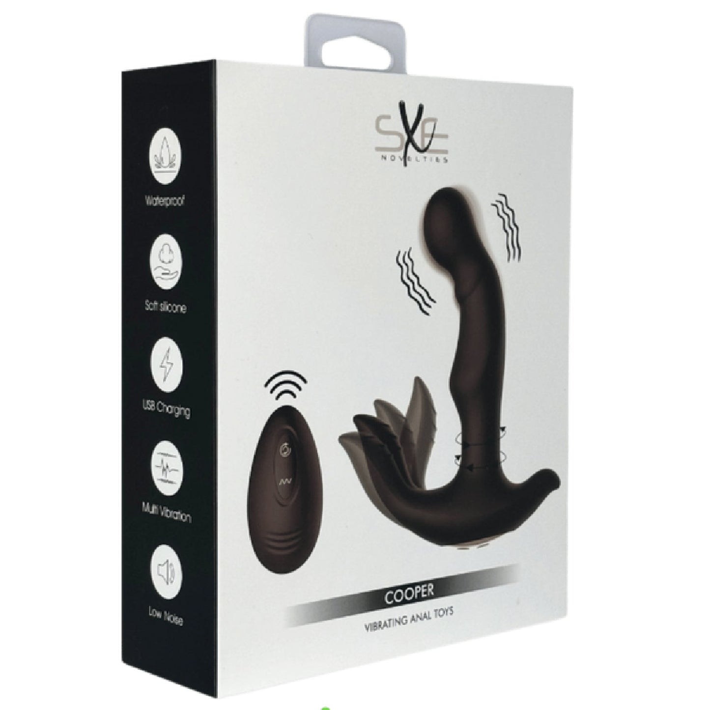 Cooper - Vibrating Anal Toys (Black)