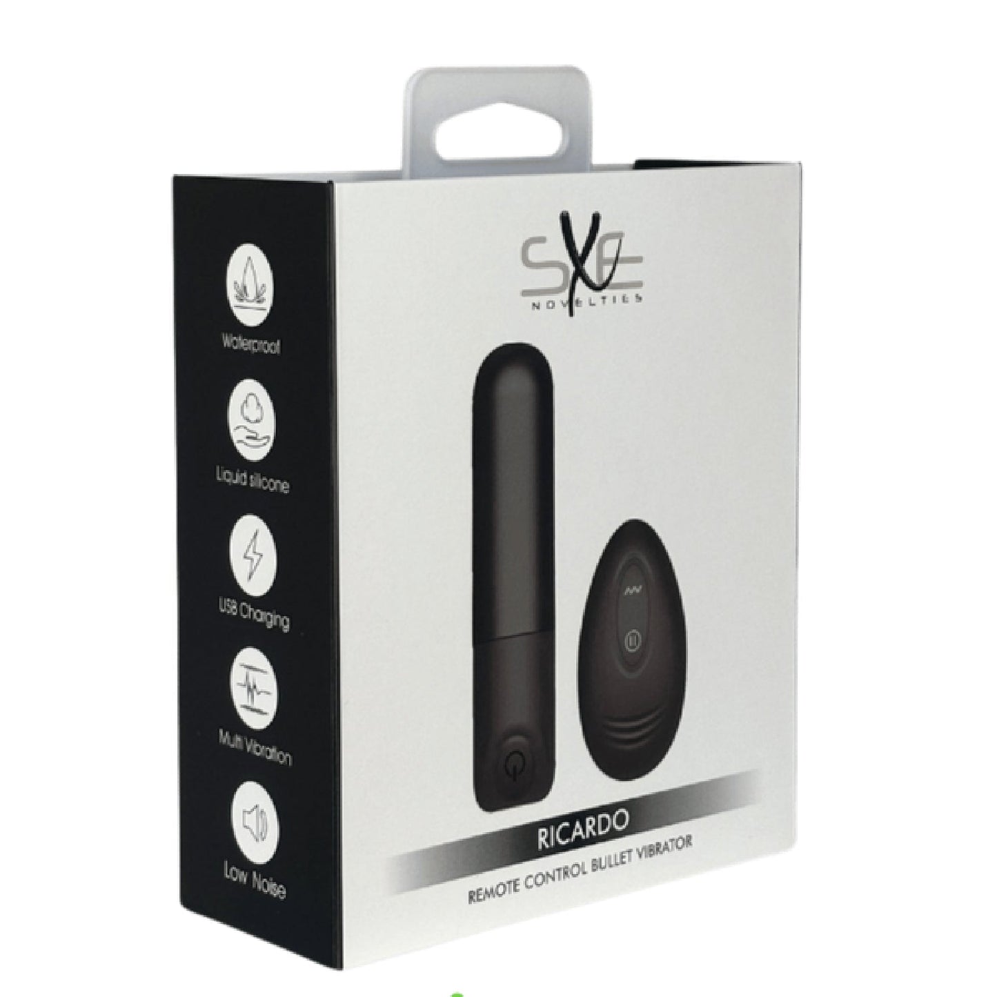 Ricardo - Remote Control Bullet Vibrator (Black)