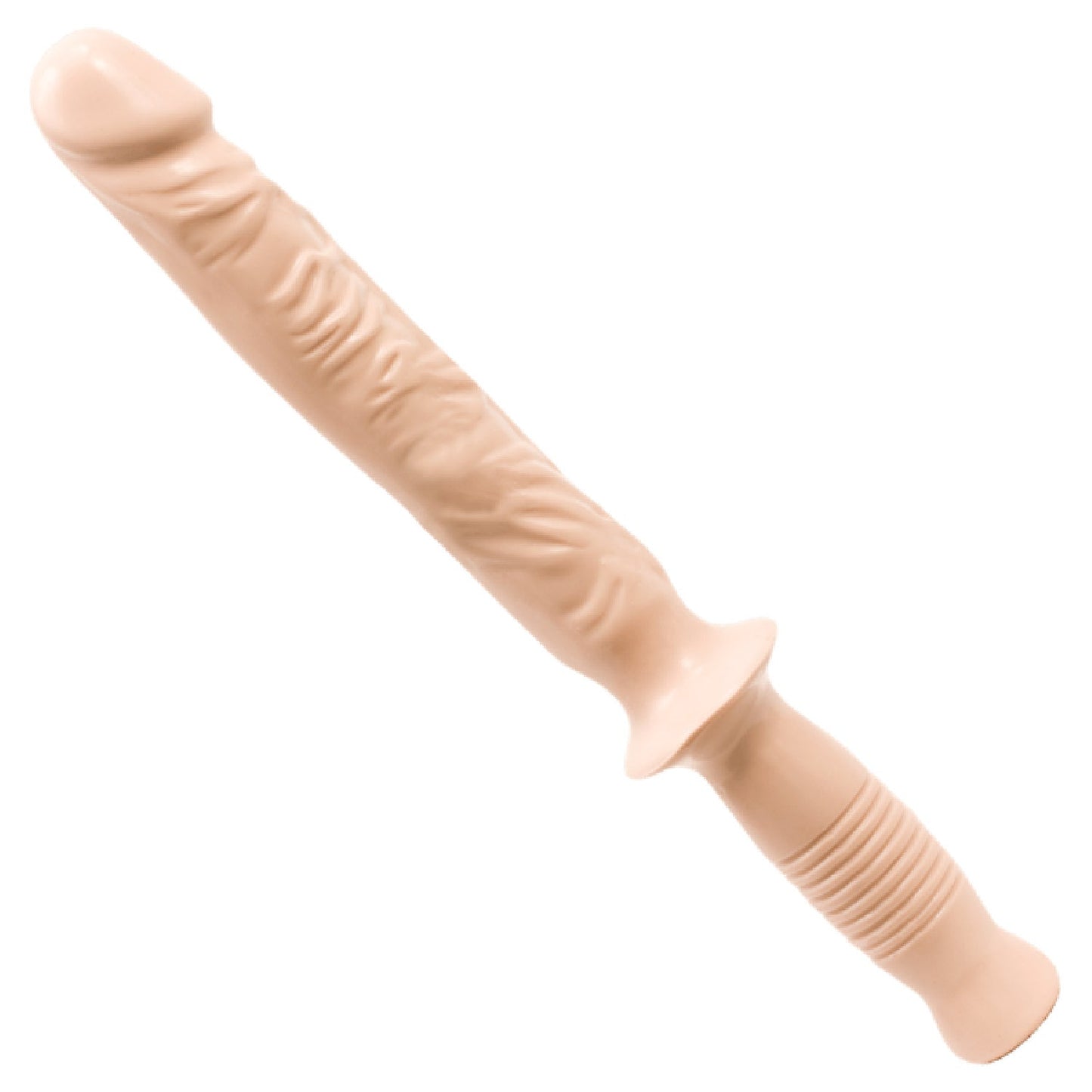 The Classic Manhandler - 10" Dildo Plus Handle (White)
