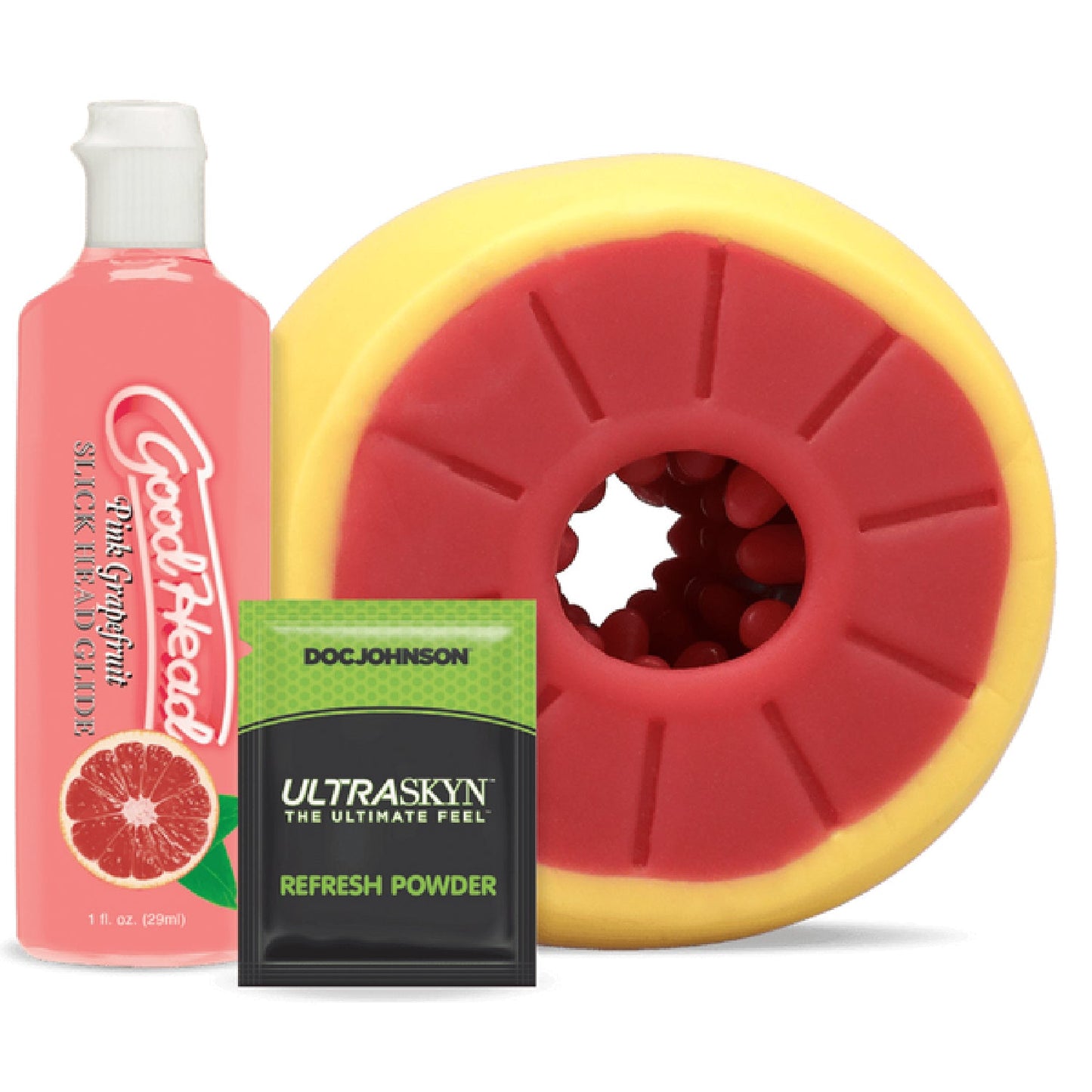 Grapefruit Blowjob Set (Yellow, Pink)