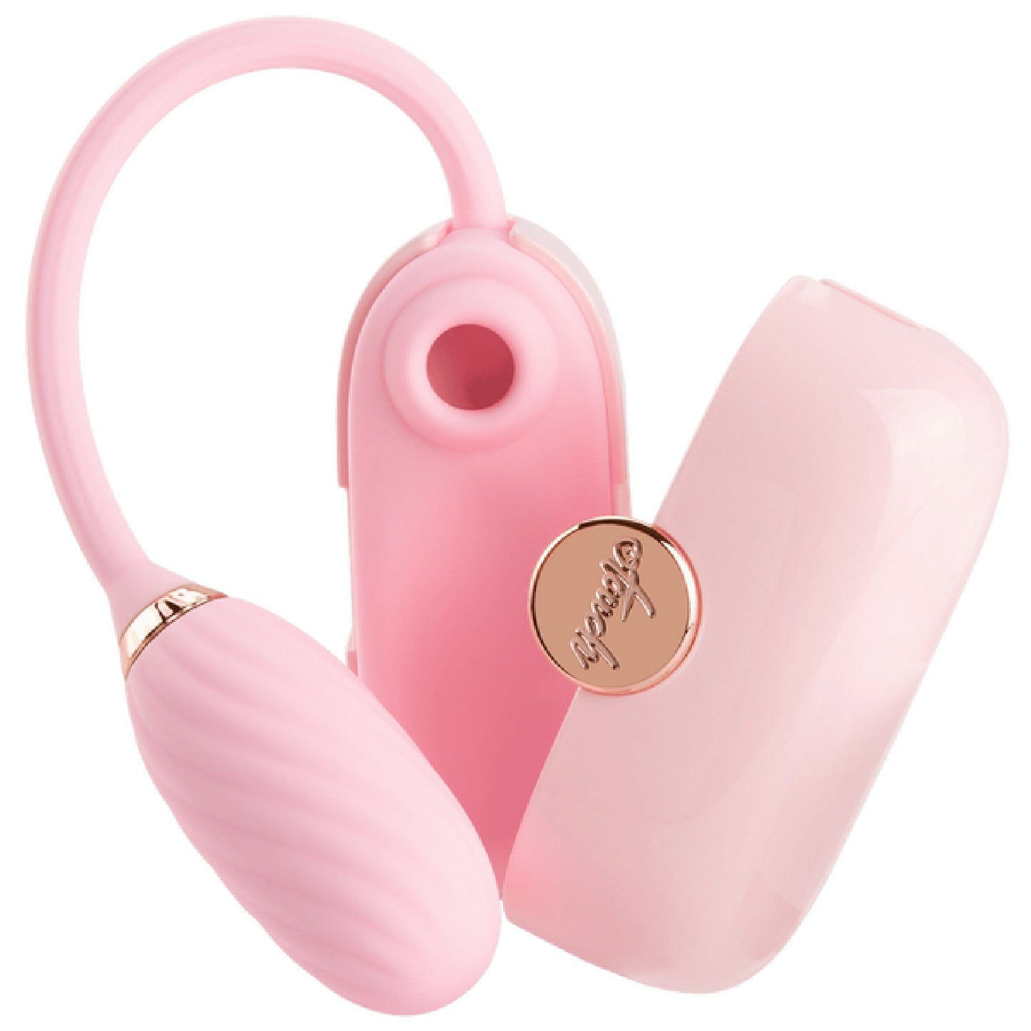 LOUIS - Suction and Vibrating Massager (Pink)