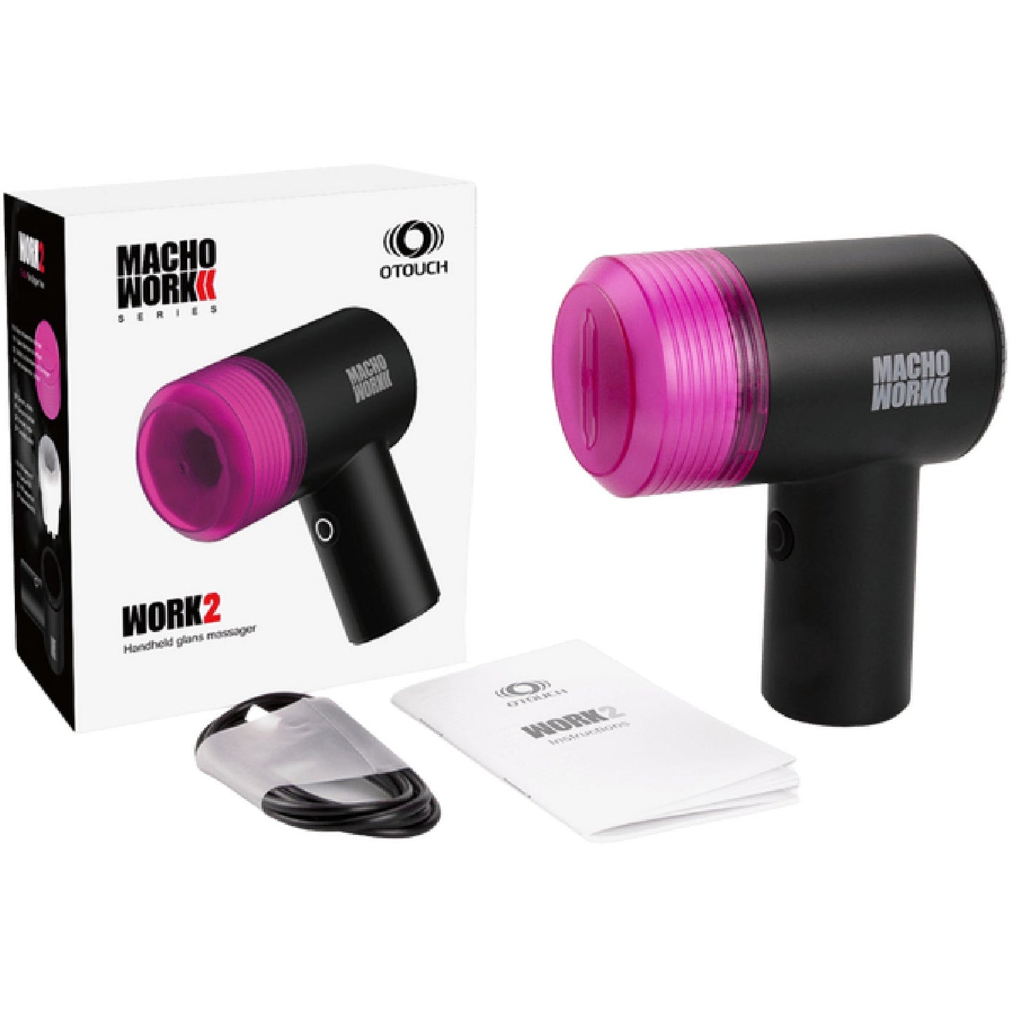 MACHO WORK 2 - Glan Massager with Air Suction and Tapping 10 Vibration Modes