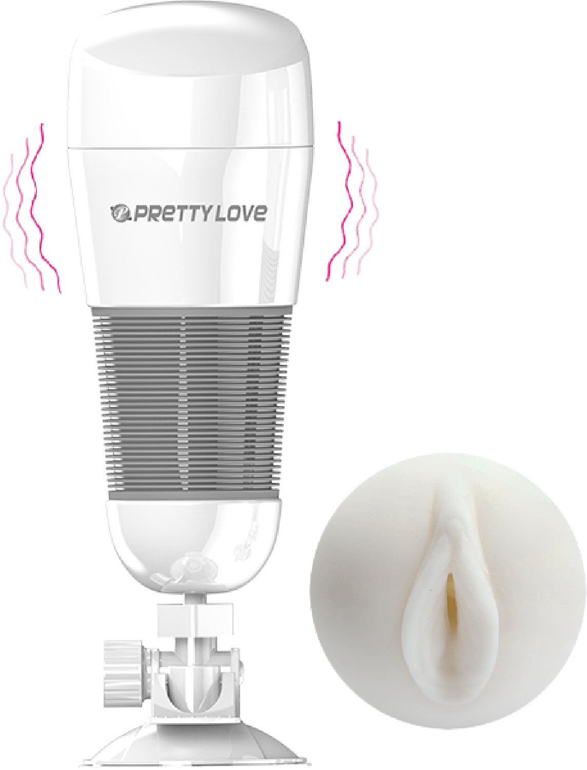 Hedy Ultra Stimulation Vibrating Masturbator (White)