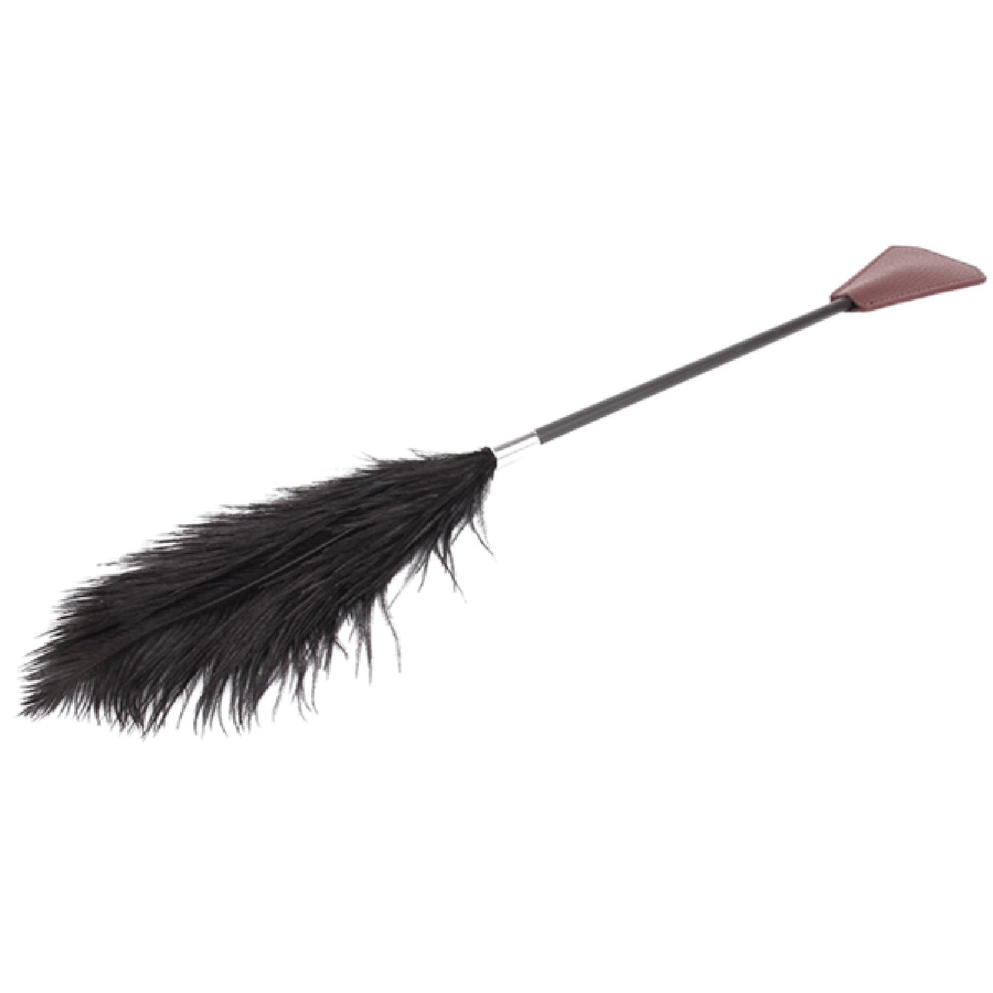Crop with Feathers (Burgundy)