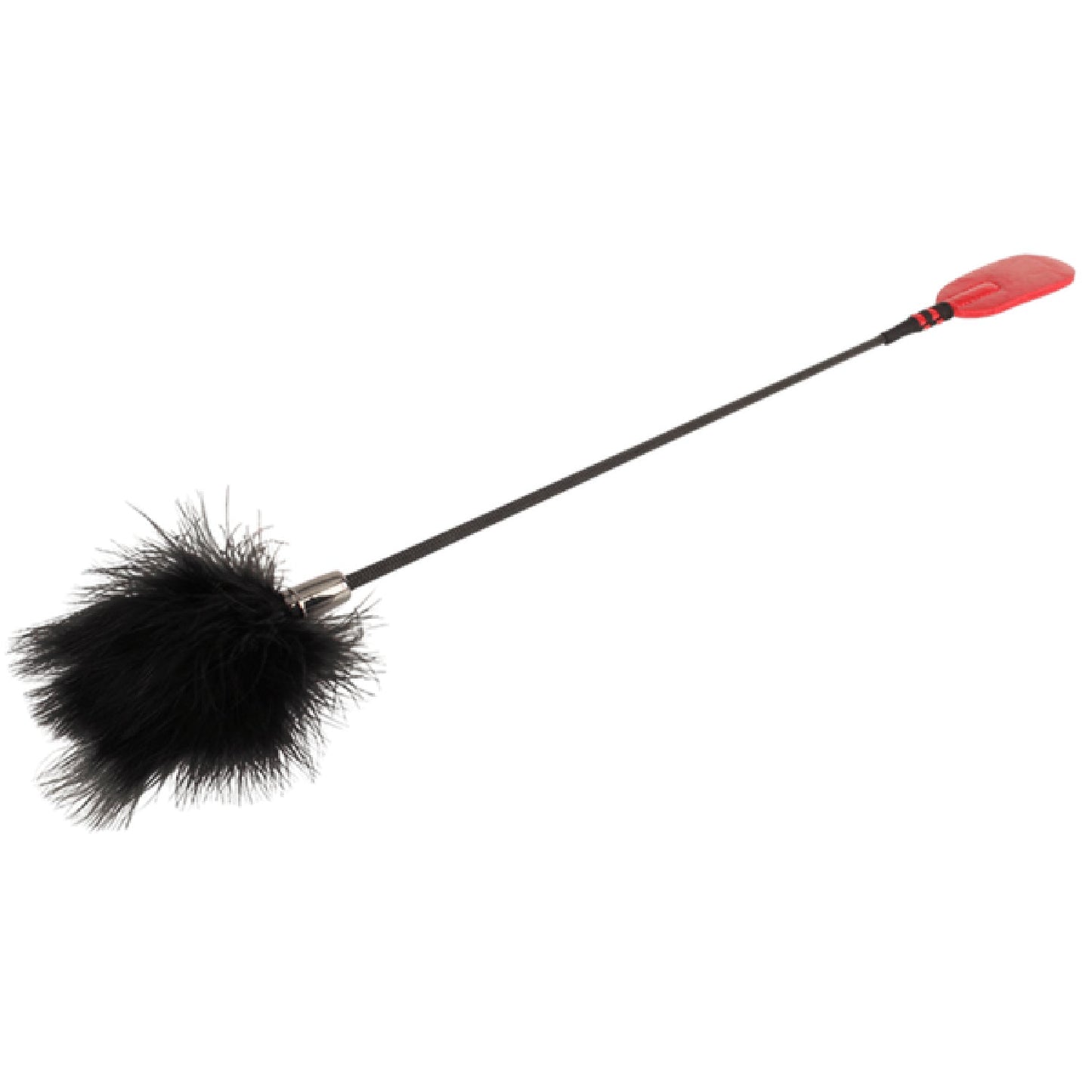 Crop with Tickle Feathers (Burgundy)