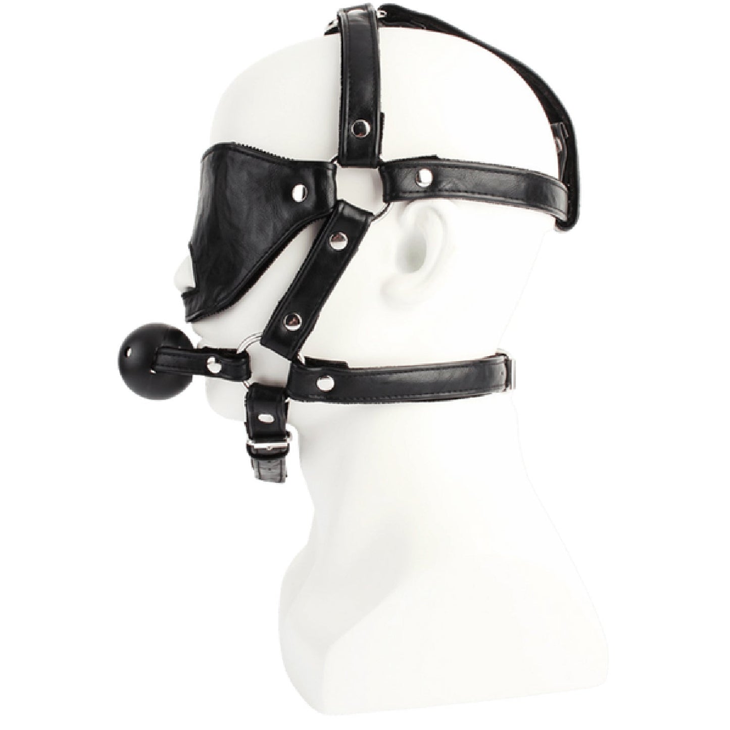Blindfold Harness with Ball Gag
