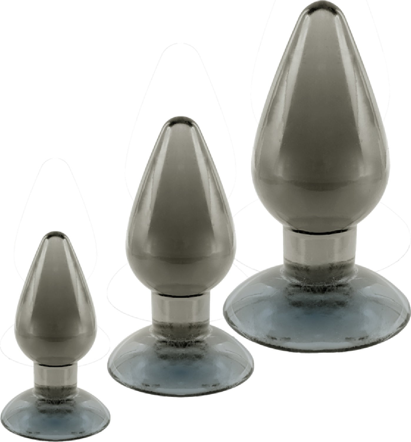 3 In 1 Anal Plug Kit Set (Smoke)