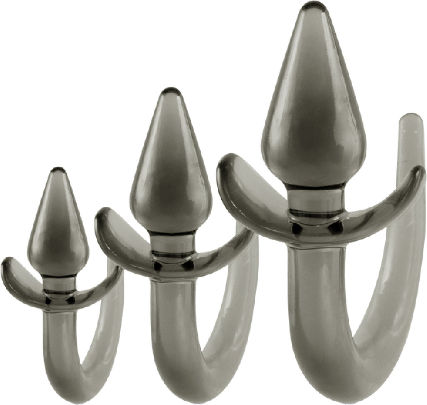 3 In 1 Anal Plug Kit with Tail (Smoke)