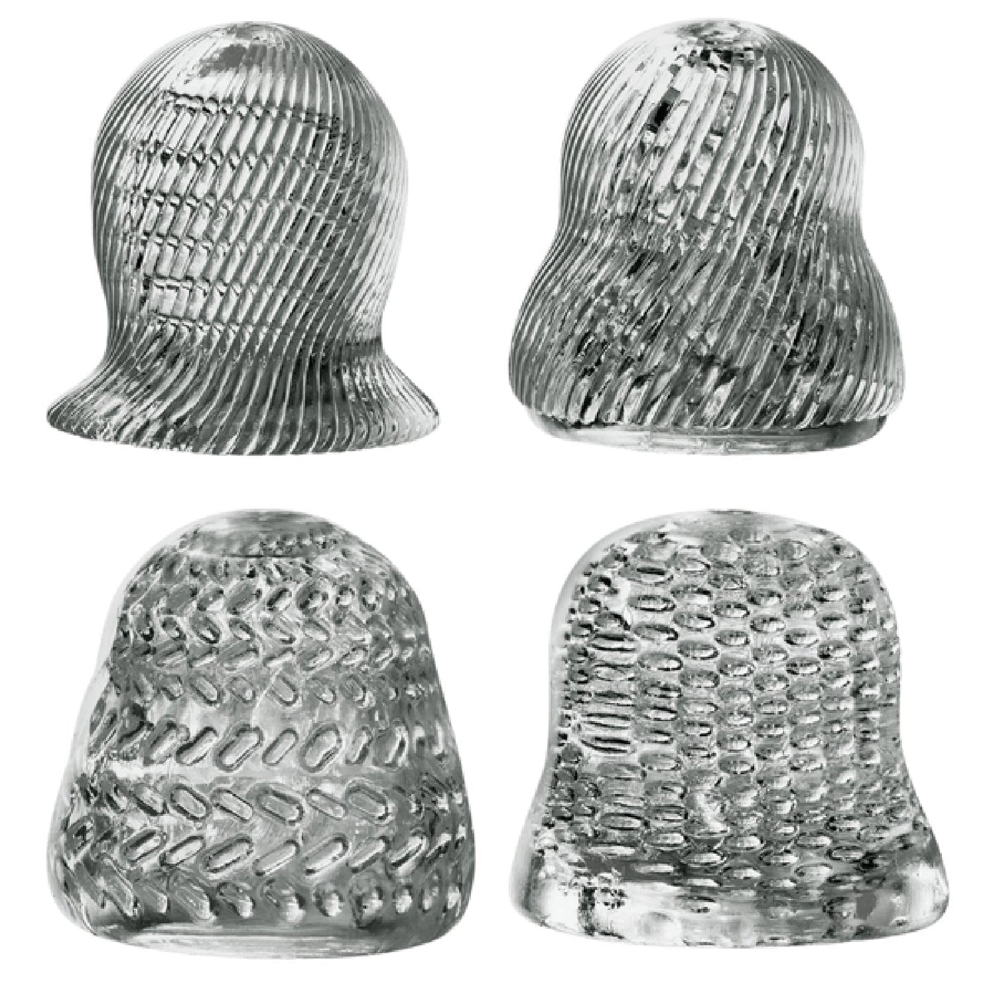 4 in 1 Glans Stroker Set (Smoke)
