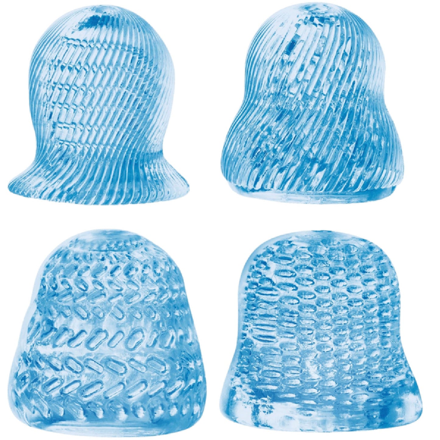 4 in 1 Glans Stroker Set (Smoke)
