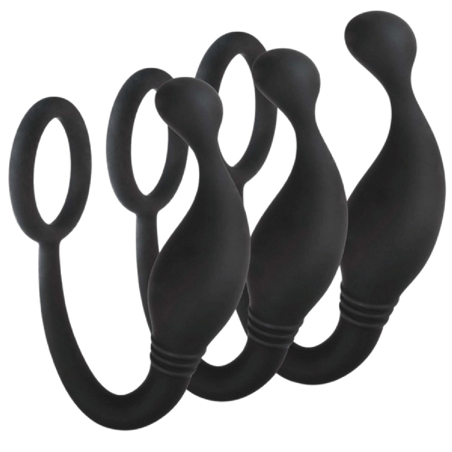 Prostate Plug with Love Ring (3 PCS Set)