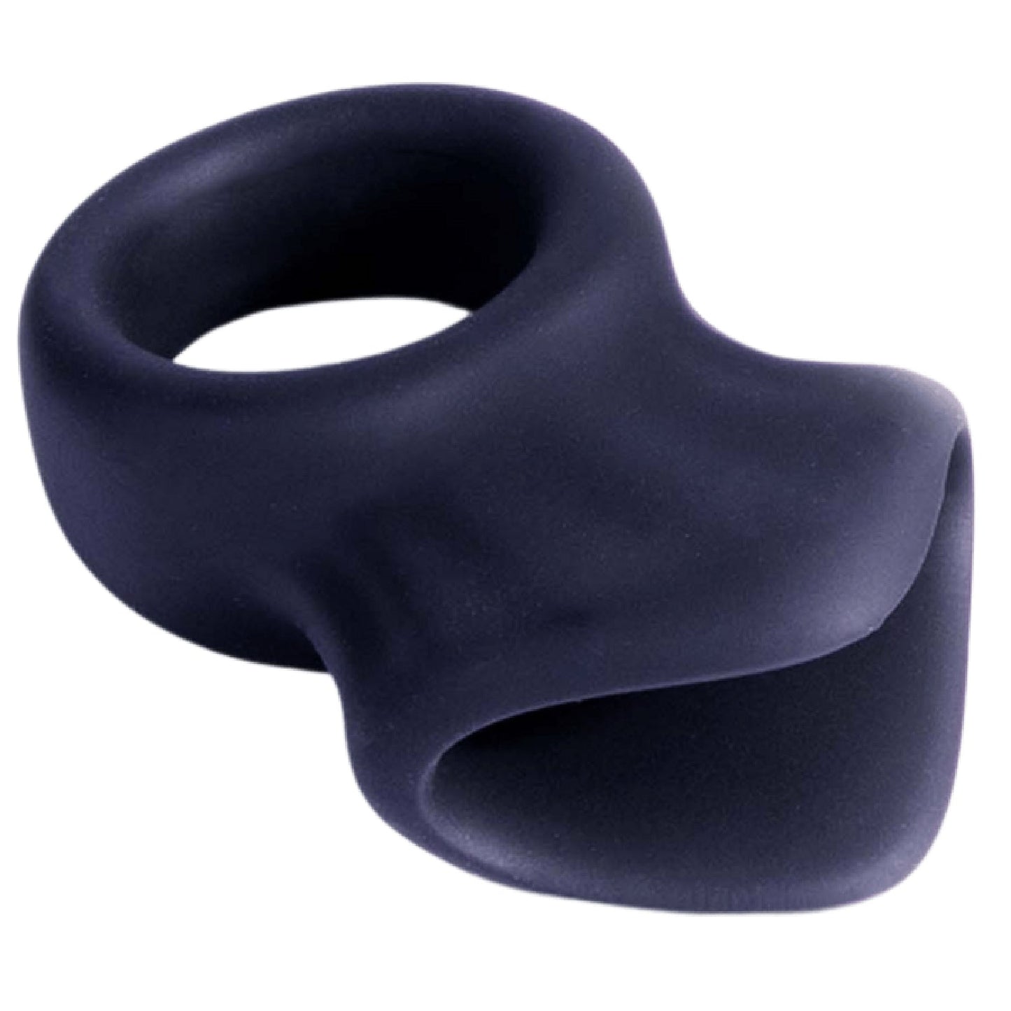 Silicone Cock and Ball Ring - (Black)